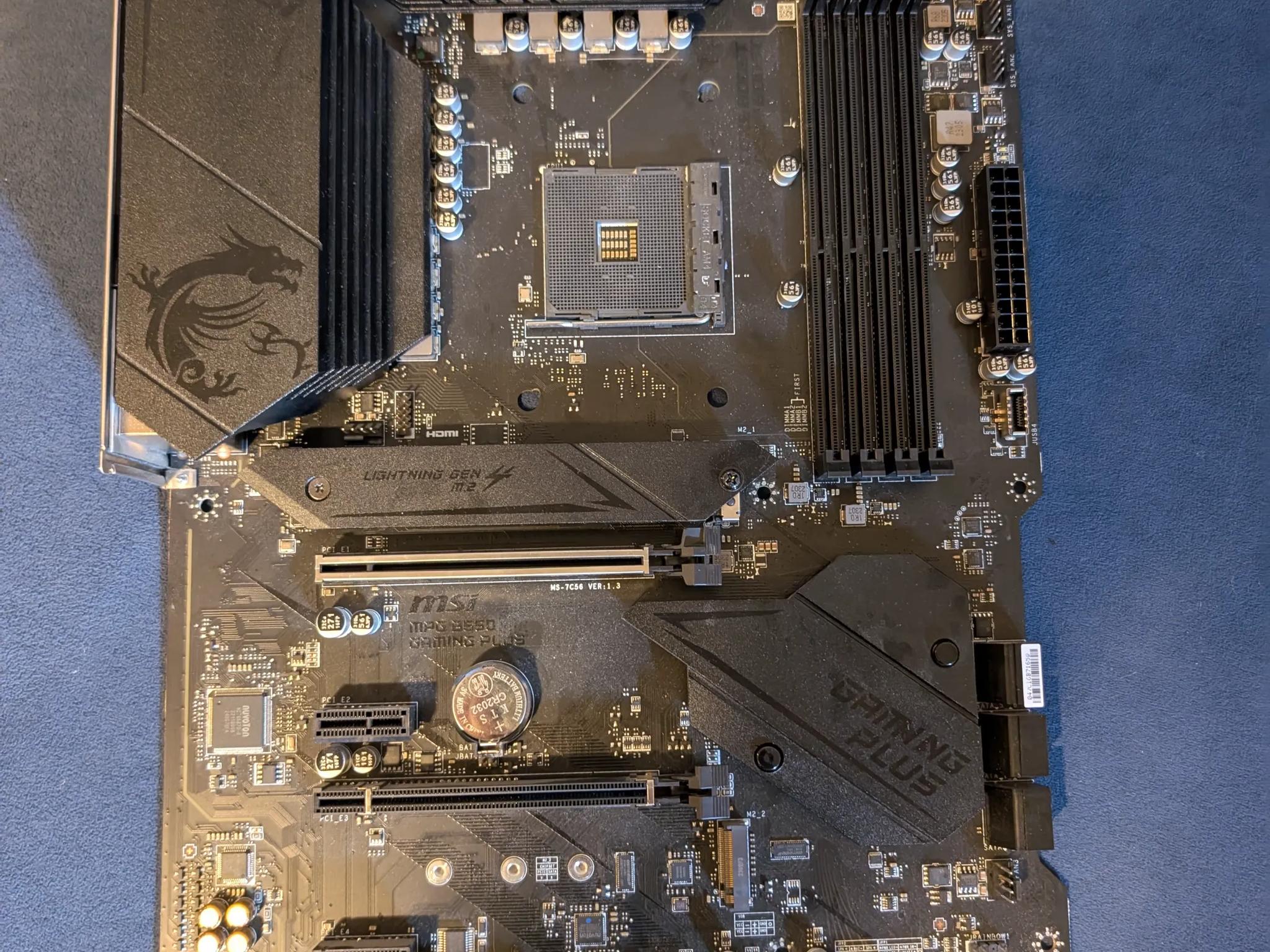 MSI B550 Gaming Plus ATX motherboard