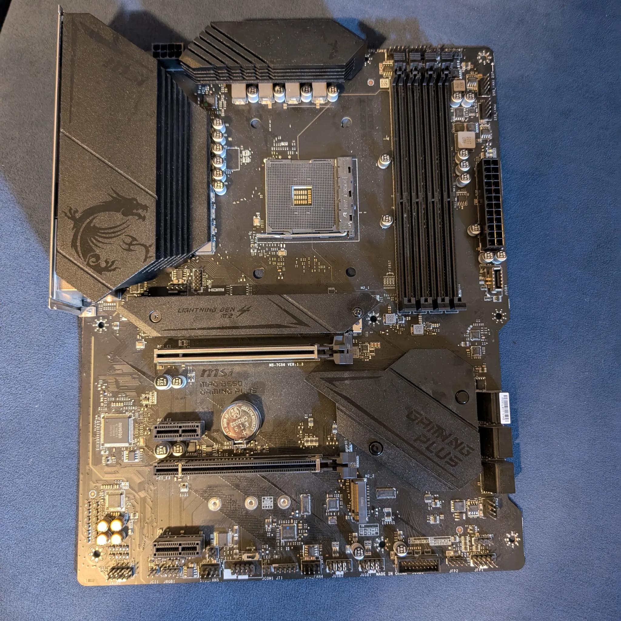 MSI B550 Gaming Plus ATX motherboard