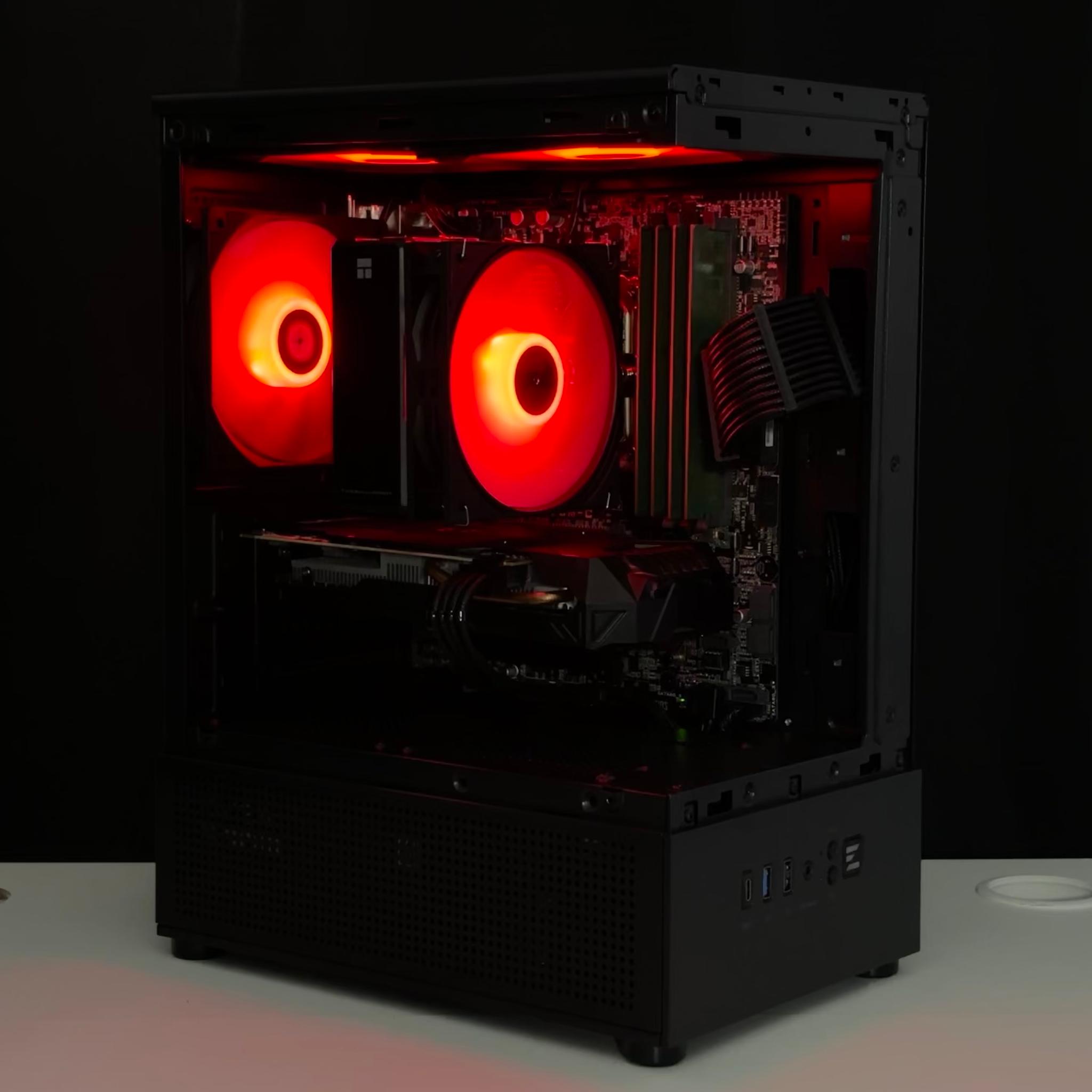 ❤️🔥❤️ Black Gaming PC - GTX 1060 / I7 6700 / 16GB RAM / 1TB HHD / WIFI + BT 🖤🔥🖤