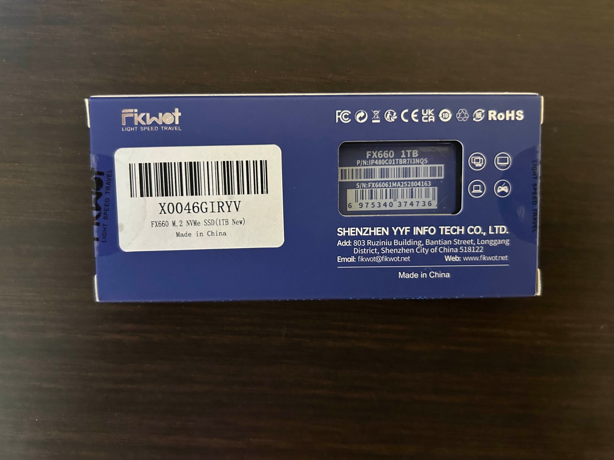 Fikwot FX660 1TB Gen 4x4 NVMe M.2 ssd