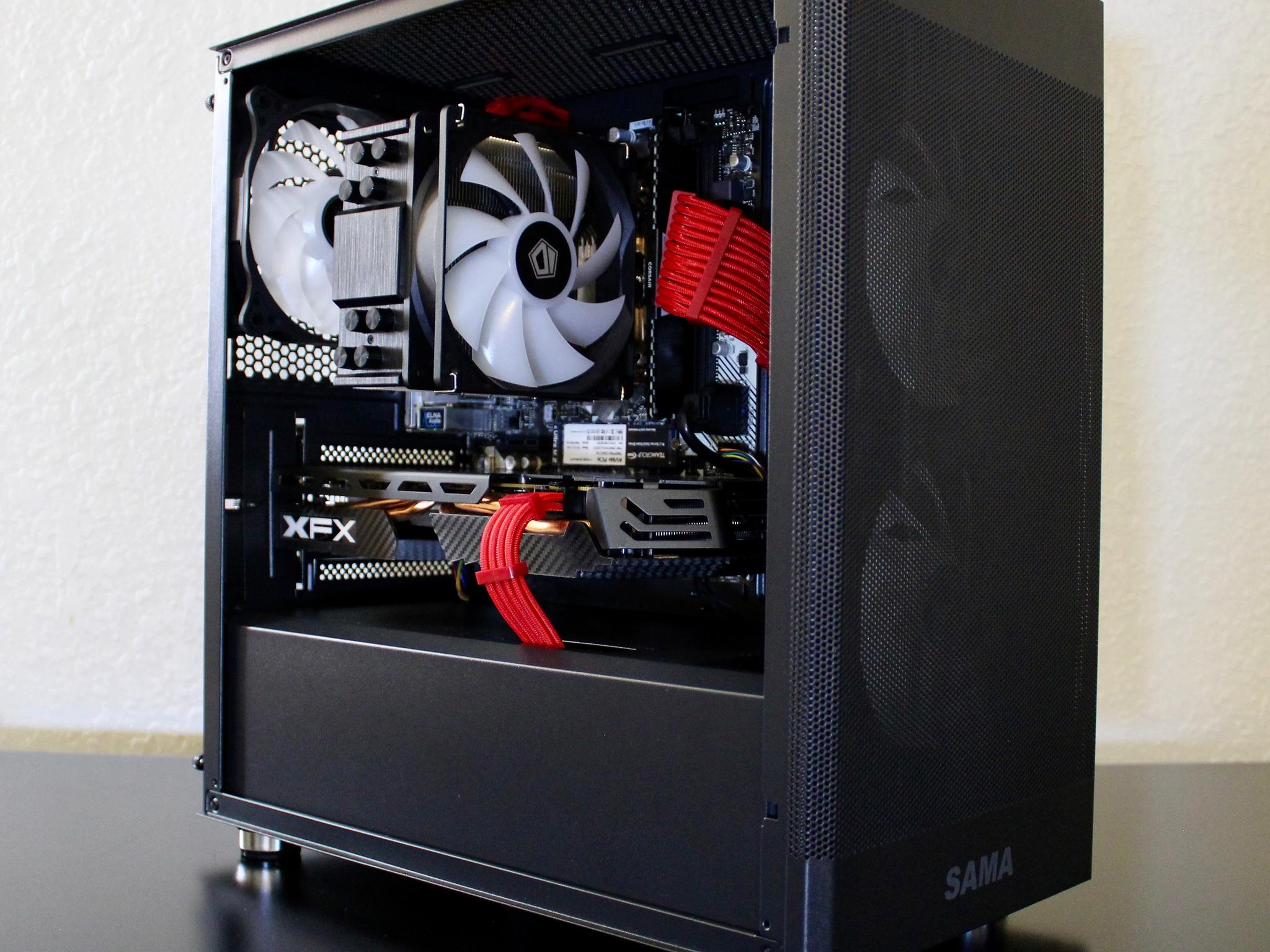 Dark Crimson! Awesome Gaming PC | Ryzen 5 2600 | XFX 580 8GB | 16GB DDR4 | 512GB M.2 | W11 + WiFi |