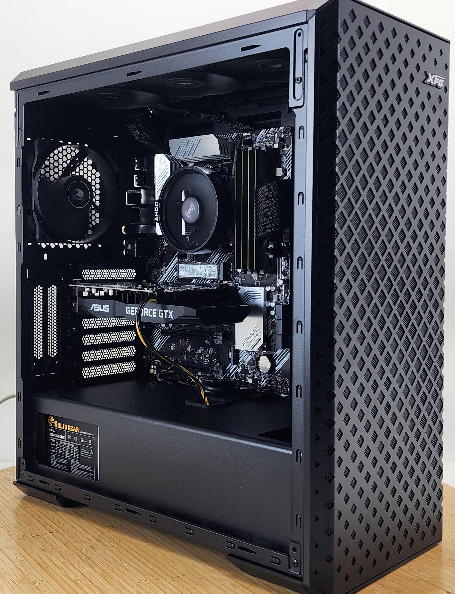 Gaming PC Ryzen 5 5500 16GB RAM 512GB SSD GTX 1650 4GB Windows 11 Computer