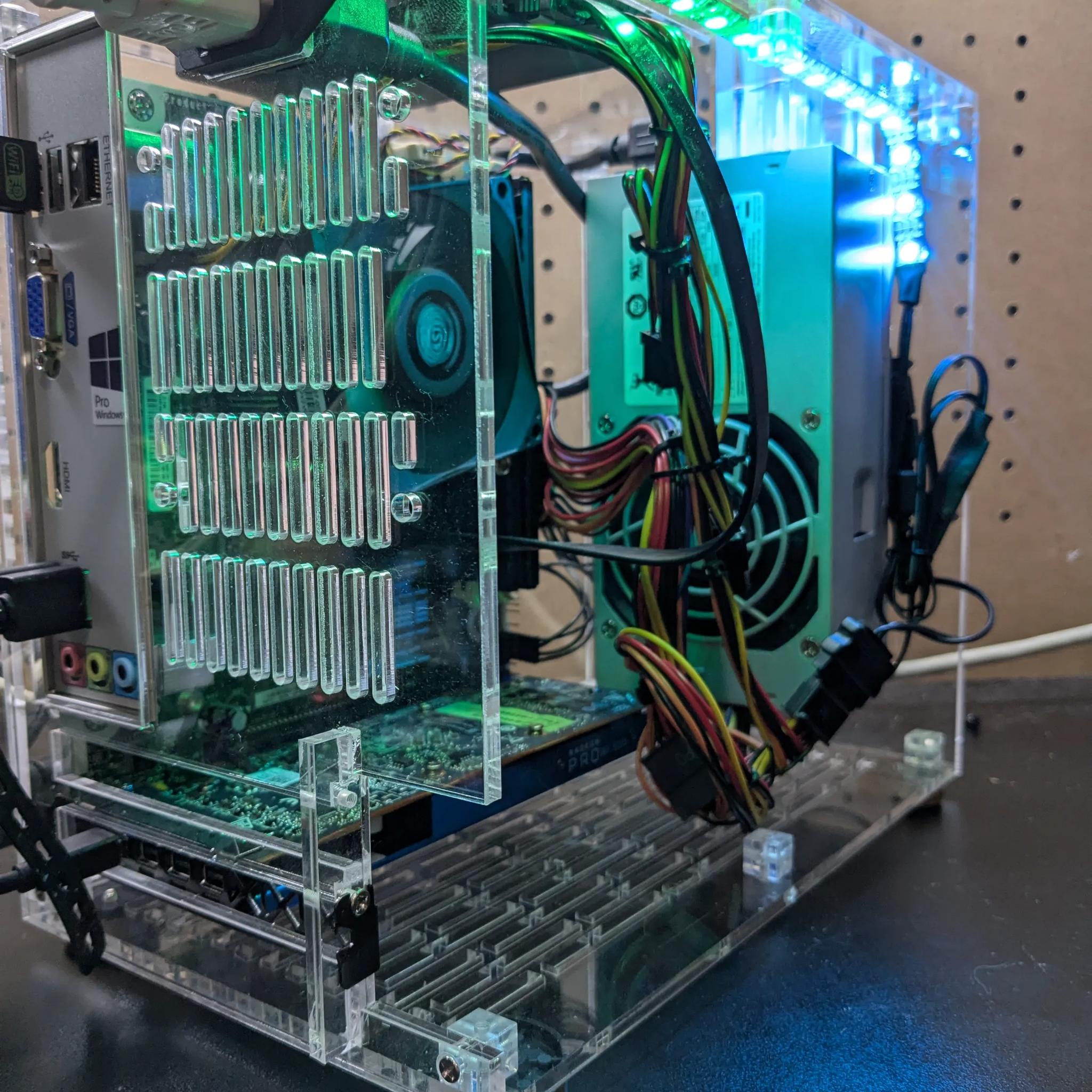 90 FPS Fortnite | 180 Day Warranty | See-Through Case, i5-4590T, 16GB RAM, 4GB GPU, 512GB SSD, Win10