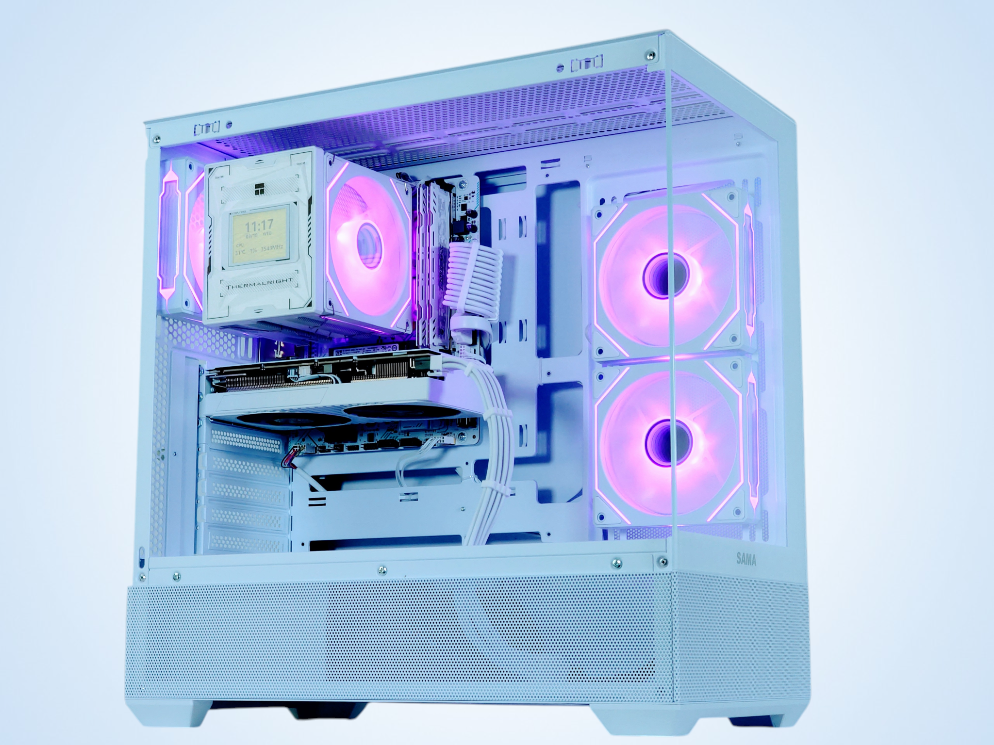 🌬️🥶Gaming PC🧊Nvidia RTX 3060 Ti 8GB❄️AMD Ryzen 5 3600❄️16GB DDR4❄️ 512GB NVME SSD