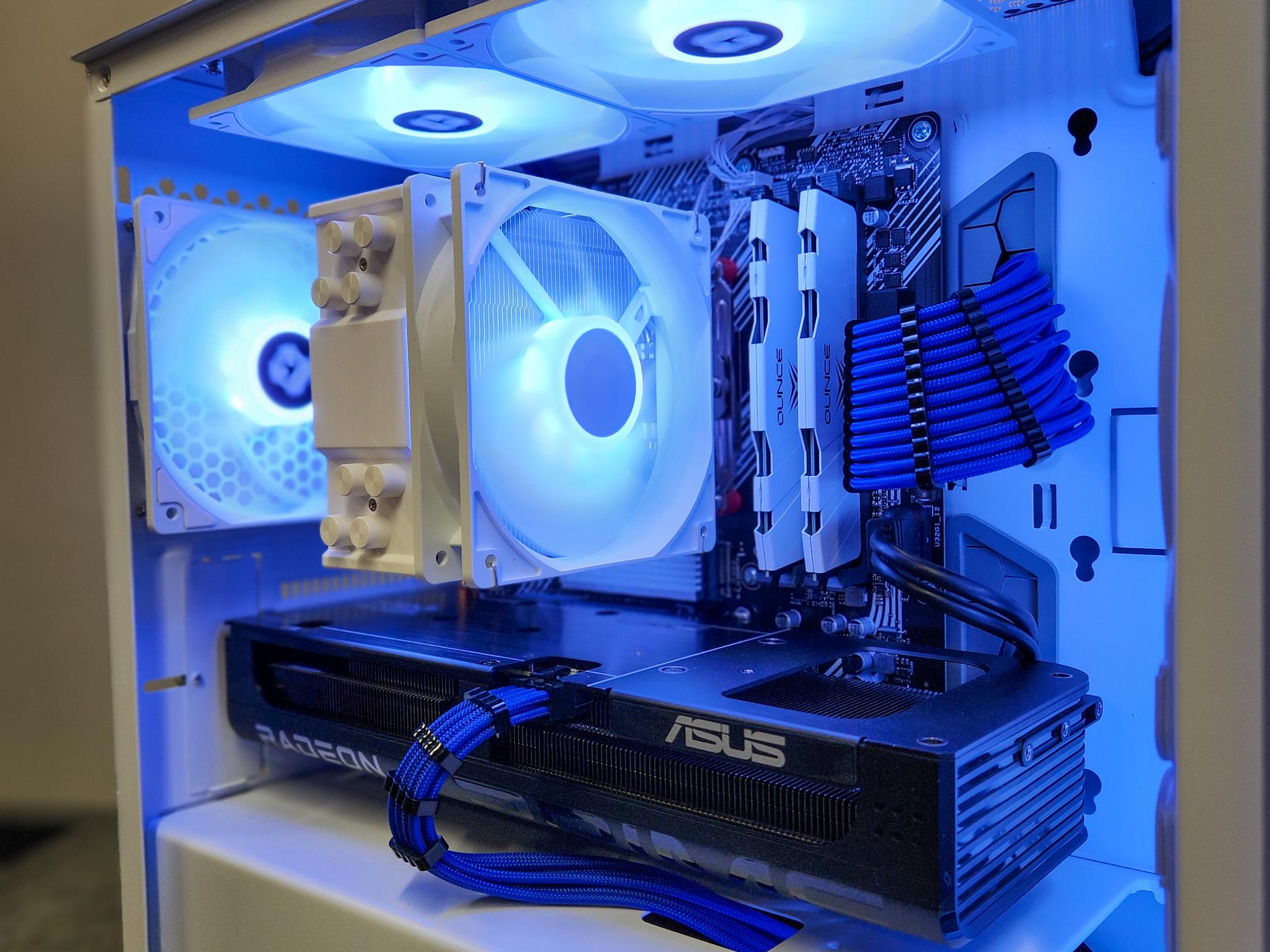 Arctic Blaze 🔥 Custom Gaming PC | Ryzen 7 5800XT | RX 9060 XT | 32GB RAM | 1TB SSD