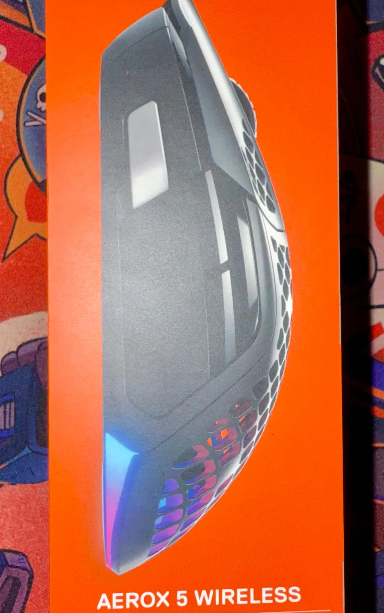 BNIB Aerox 5 Wireless SteelSeries Holey RGB Gaming Mouse (Black)