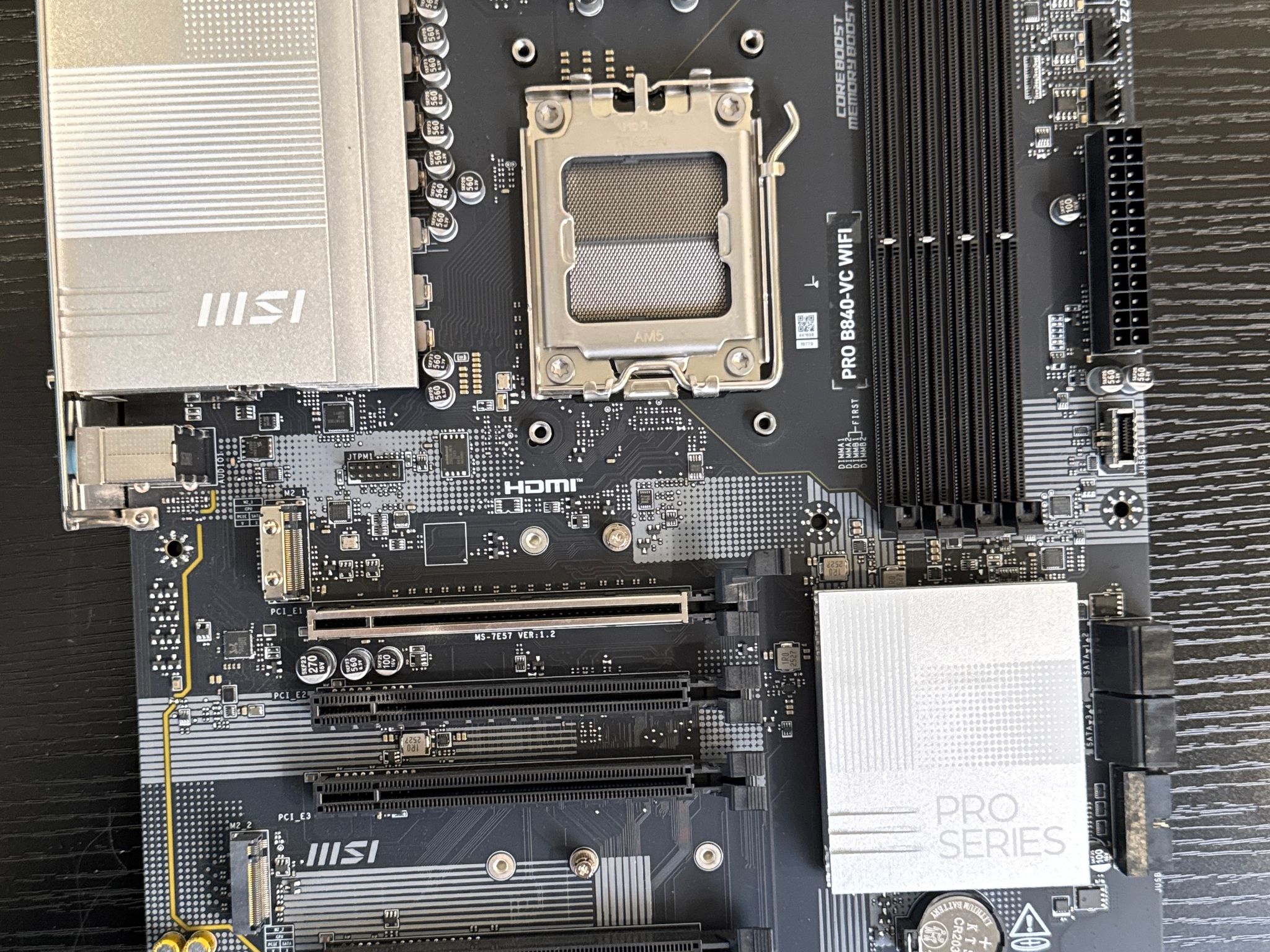 MSI B840-VC Wifi AM5 motherboard