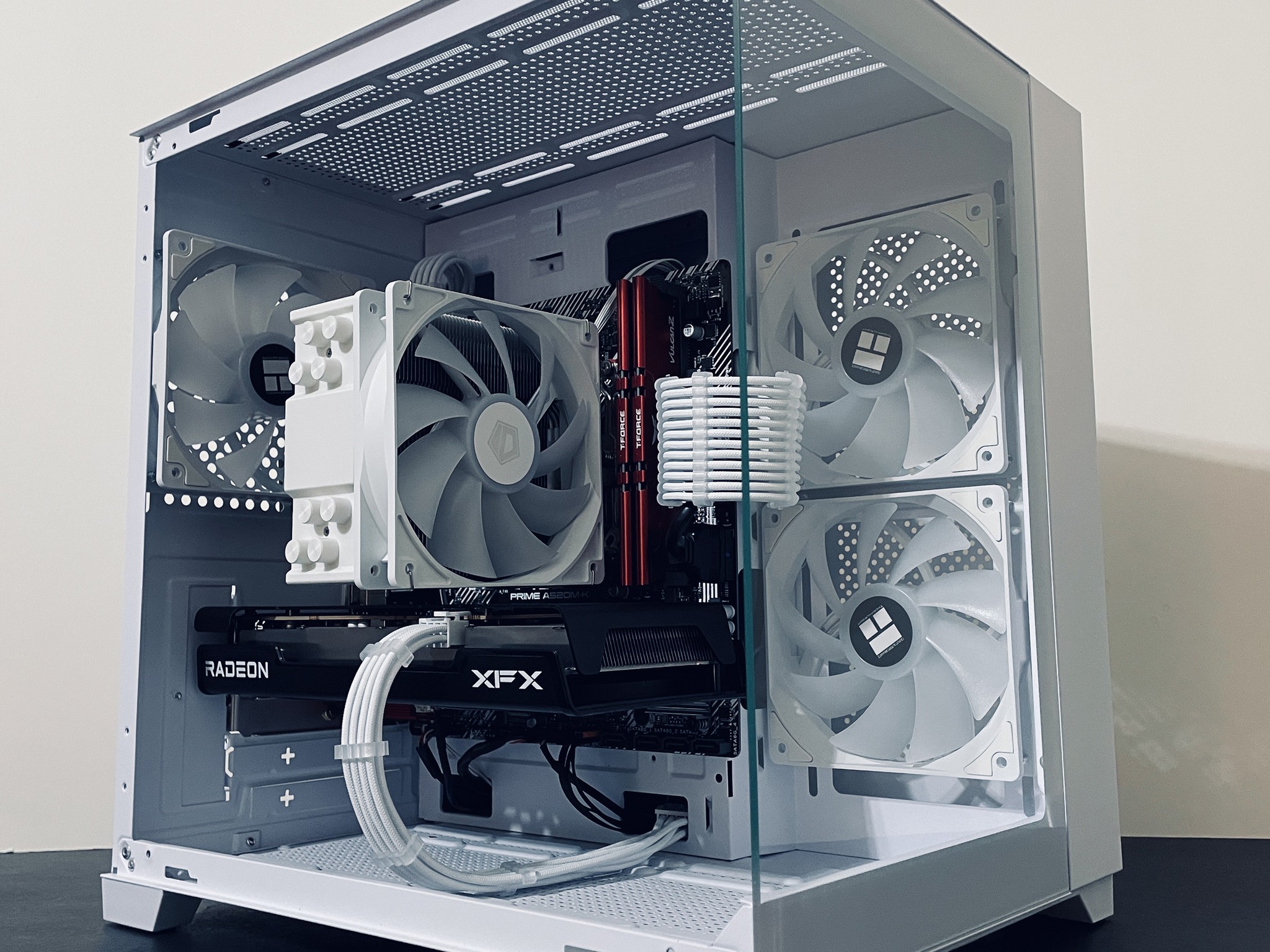 ❄️White Gaming PC w RGB - Ryzen 5 4500 ● 16GB RAM ● 1TB SSD - RX 6600 8GB ● Great Value 1080p