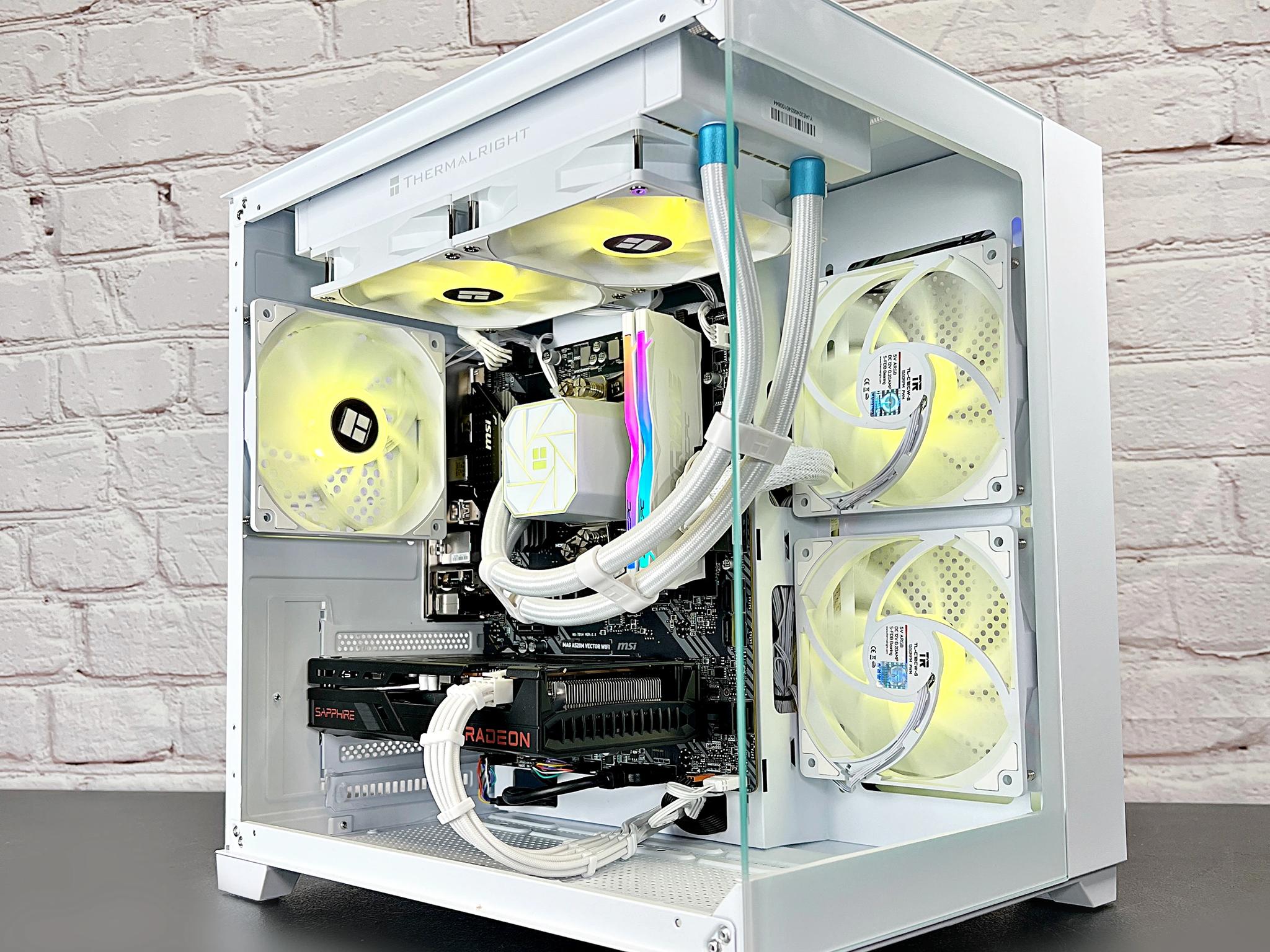 Liquid Cooled Ryzen 5 3600 RX 6600 16GB RAM 1TB M.2  Window 11 Gaming PC