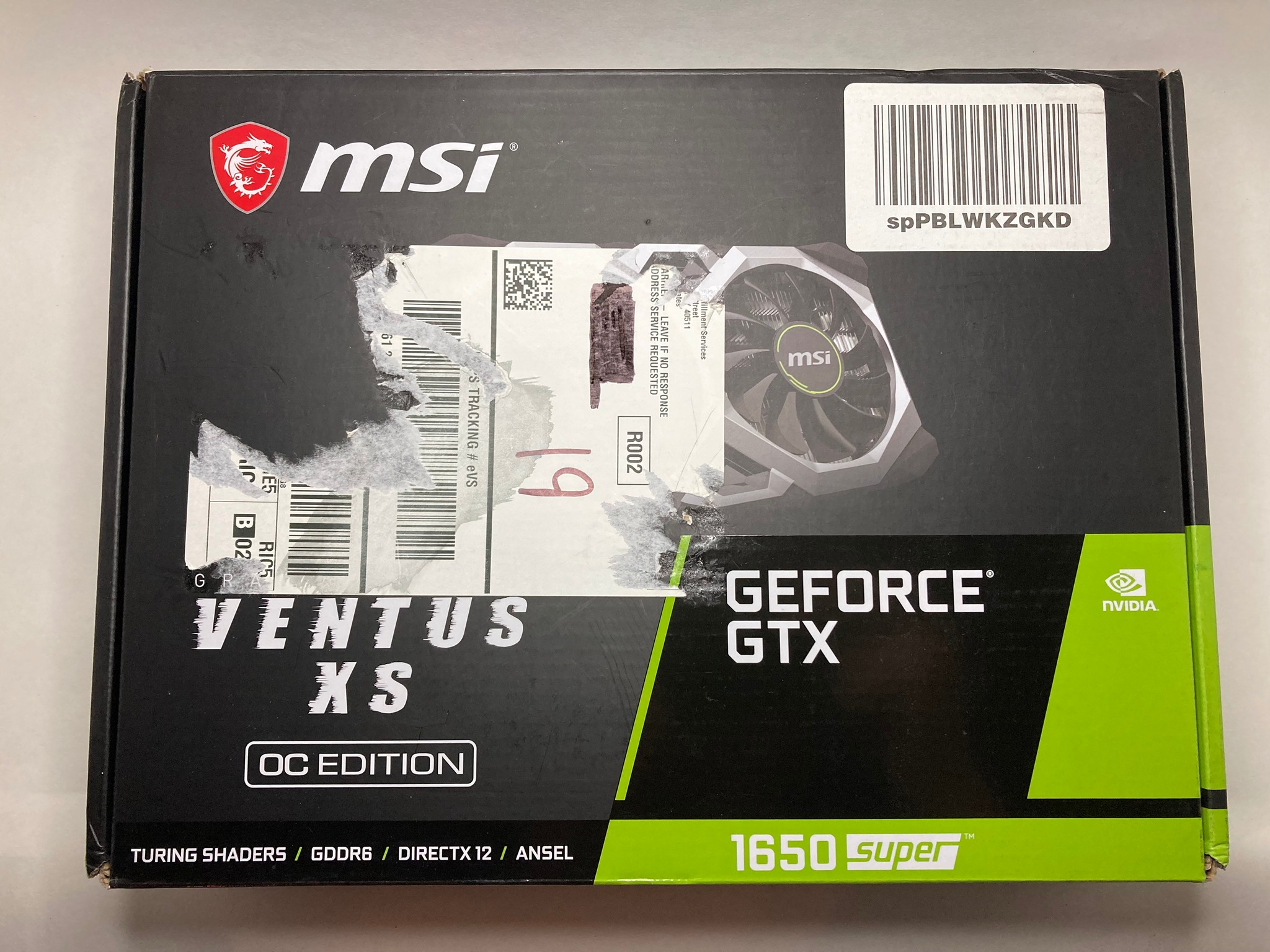 MSI GeForce GTX 1650 Super VENTUS XS OC edition - USED