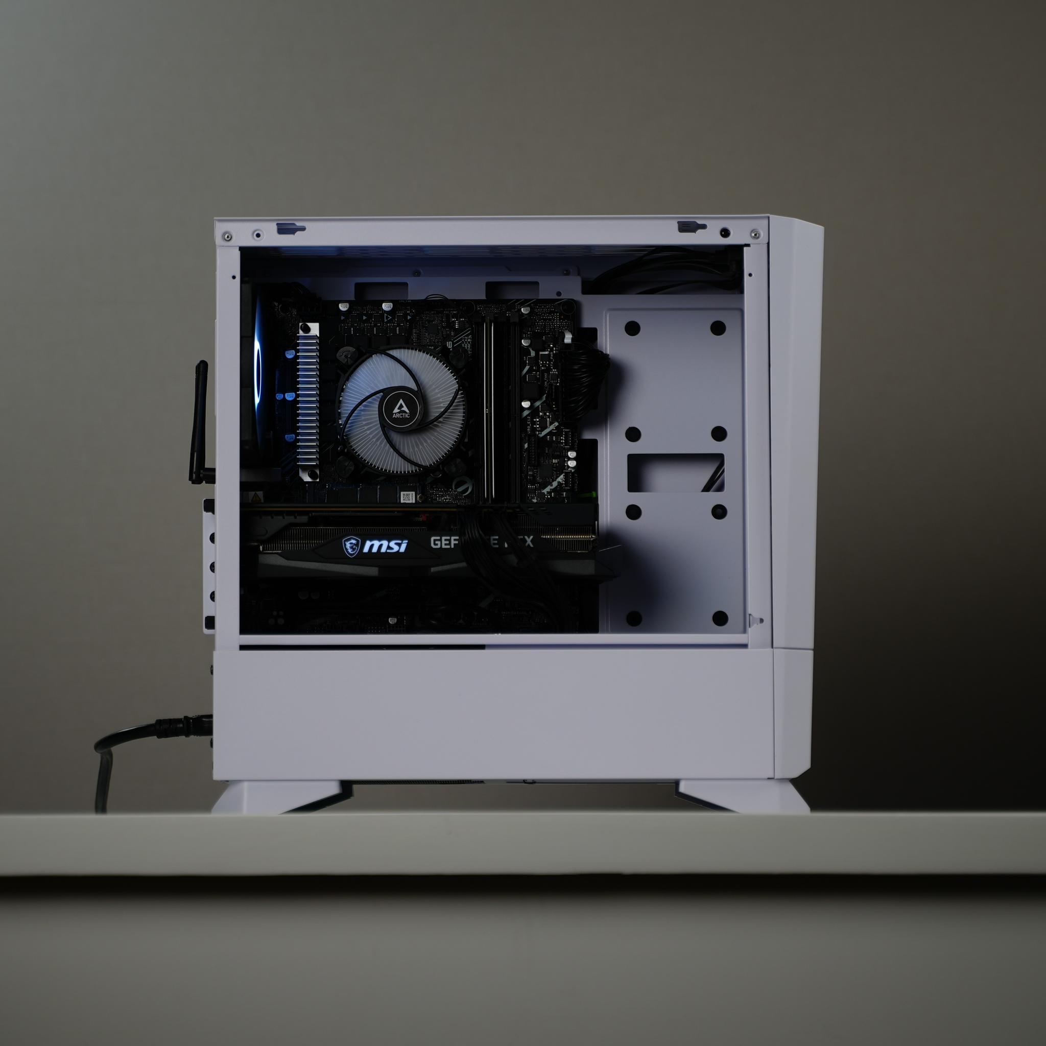 “KanexForm V1” RTX 3060 Ti OC Intel Core i3-13100F 1TB 32GB Windows 11 Gaming PC Powerhouse