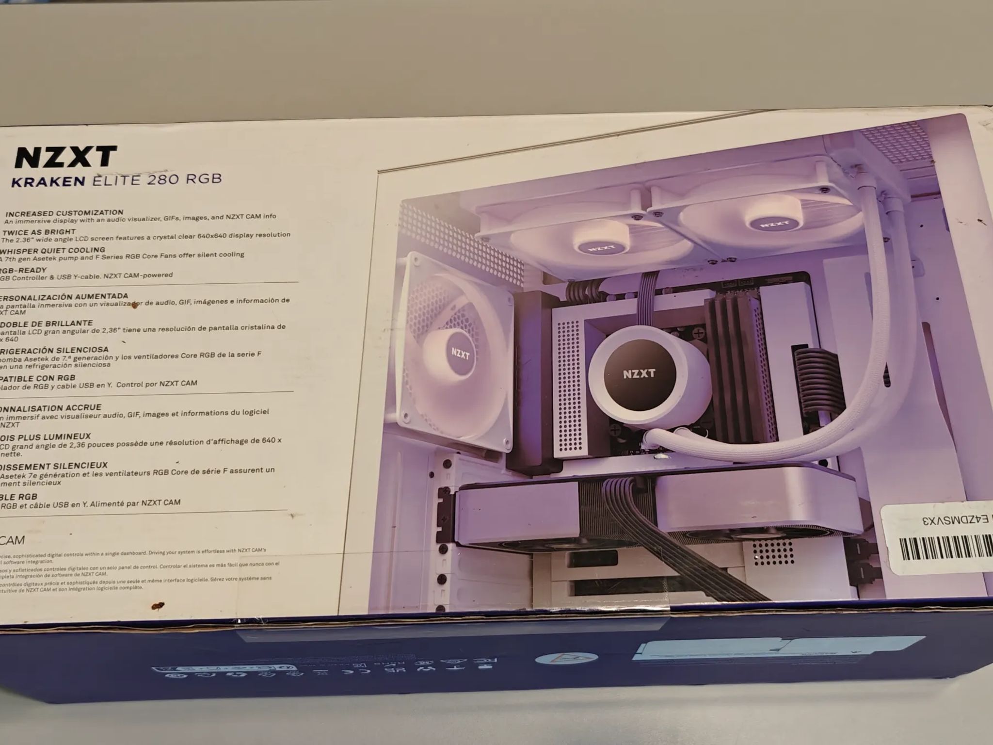 NZXT Kraken 280 RGB - RL-KR280-W1-280mm AIO CPU Liquid Cooler