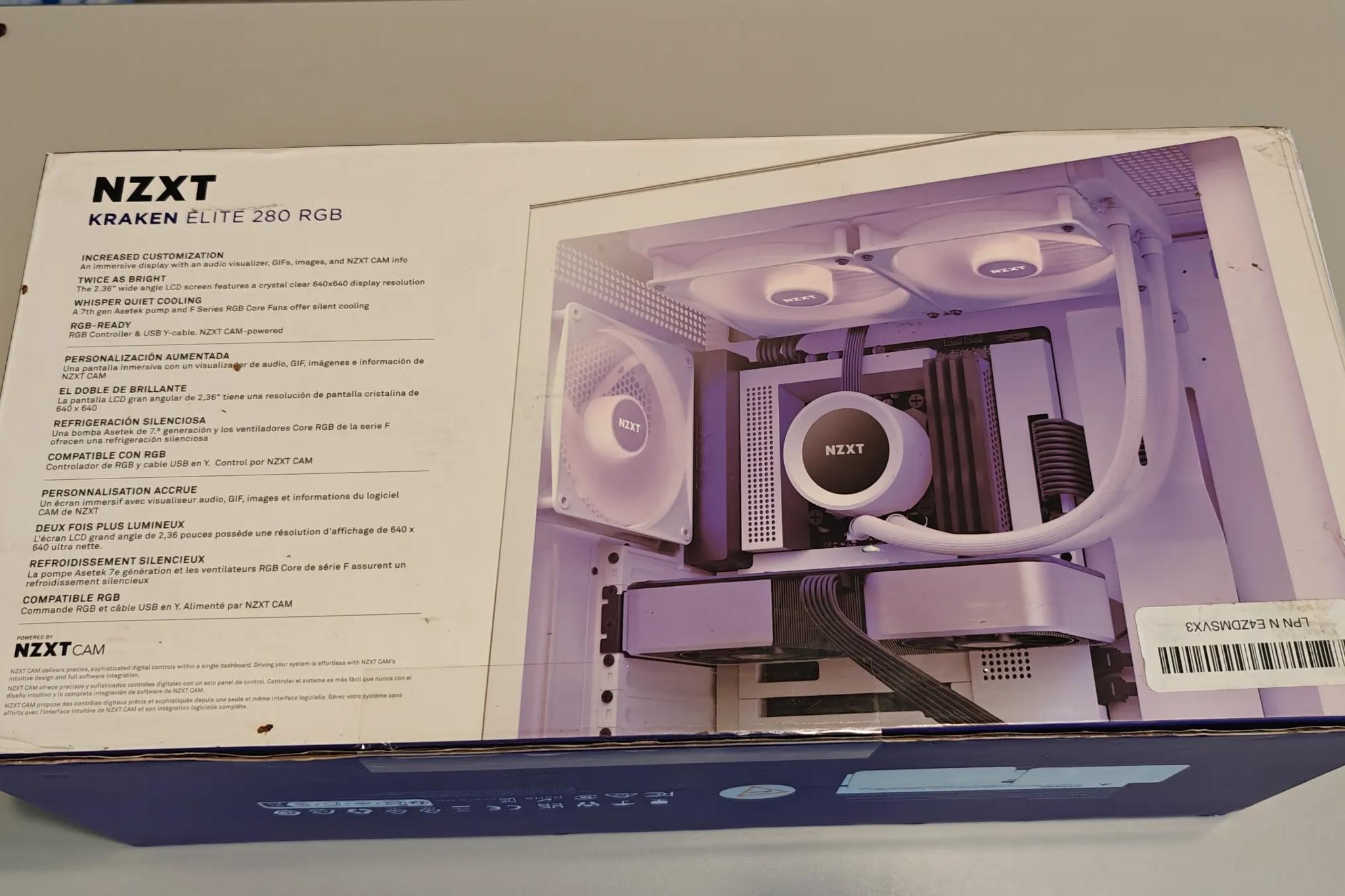 NZXT Kraken 280 RGB - RL-KR280-W1-280mm AIO CPU Liquid Cooler