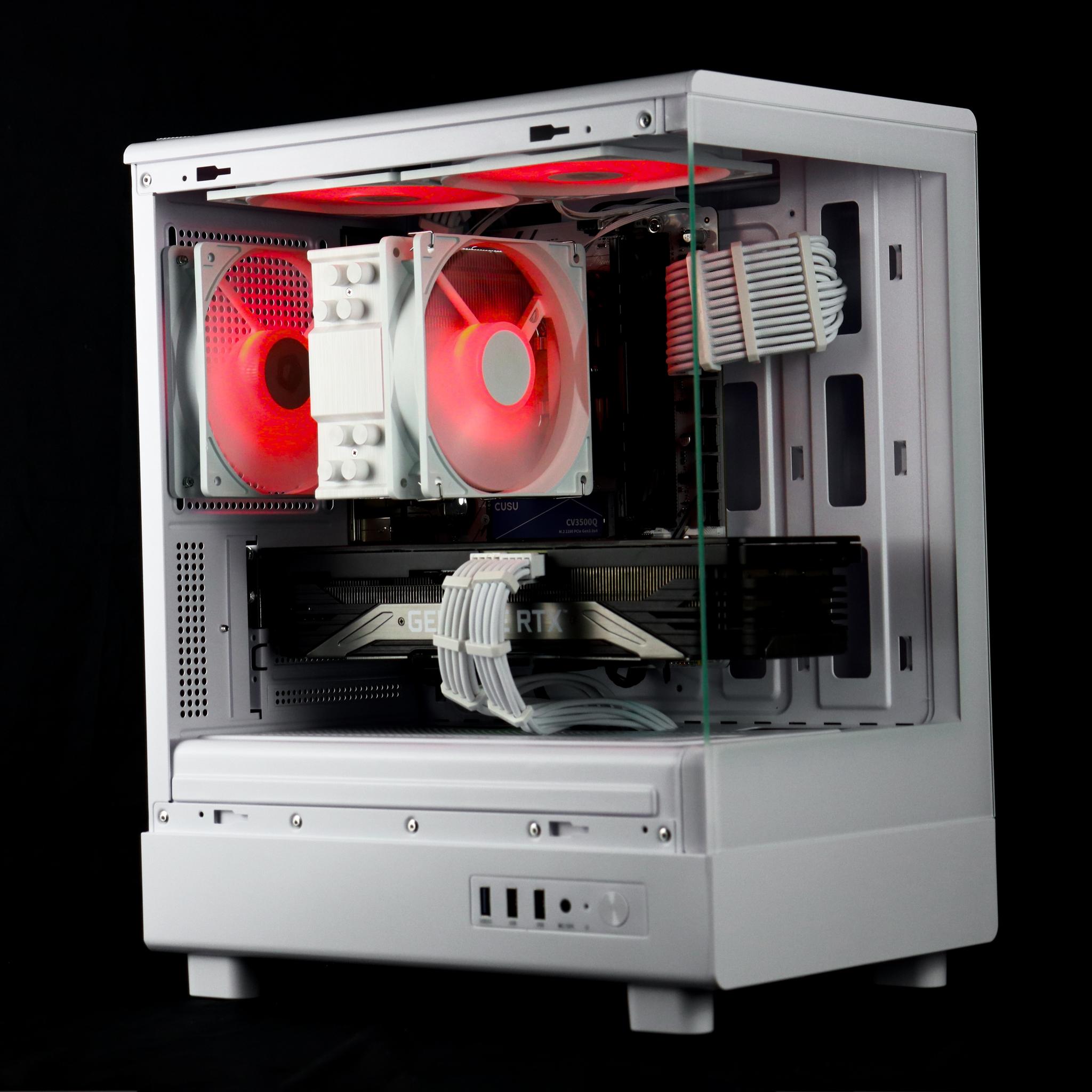 🧊❄️🧊 White Gaming PC – RTX 3070, Ryzen 7 3700X, 16GB RAM, 1TB NVMe SSD - WiFi, BlueTooth🧊❄️🧊