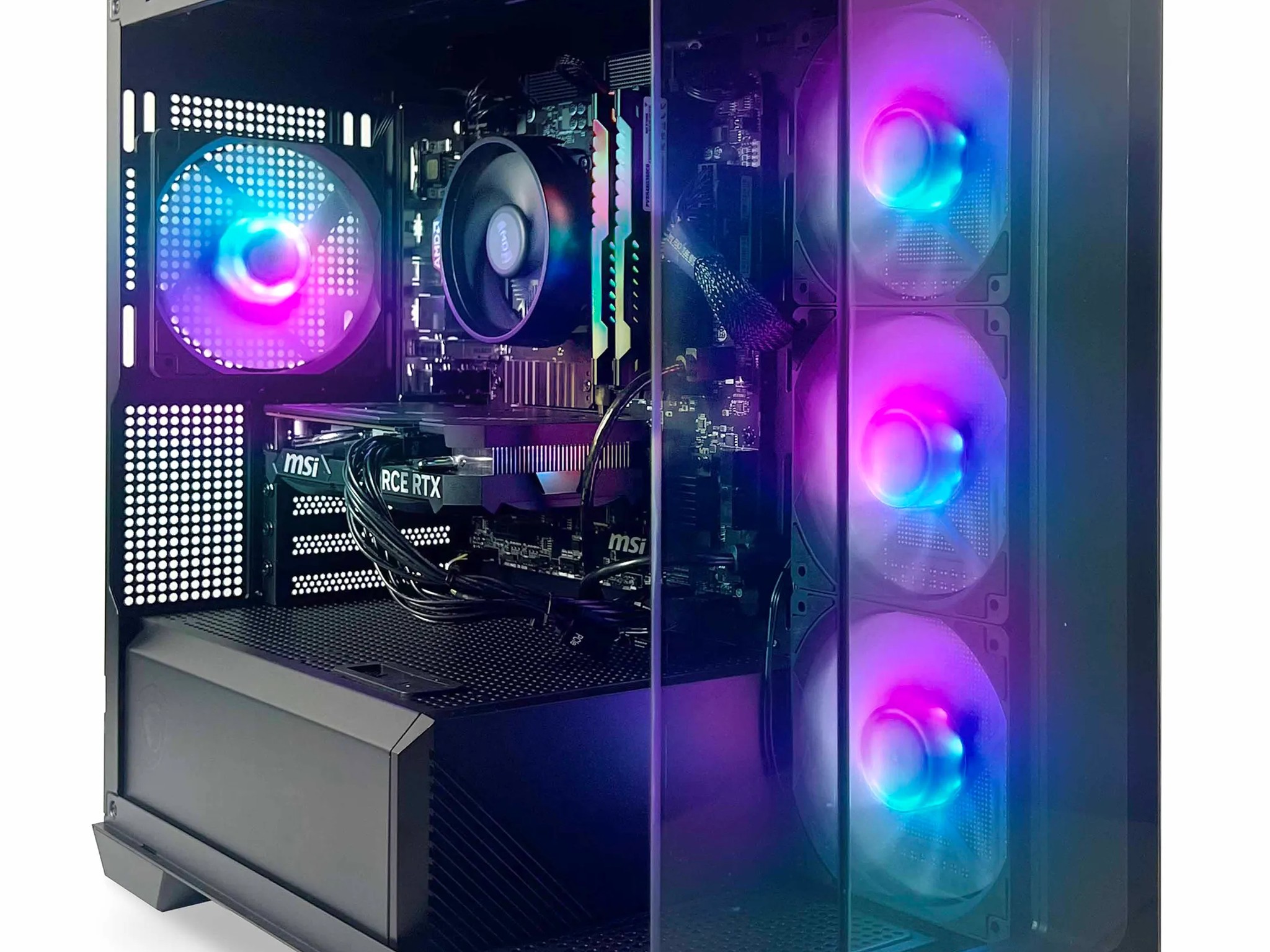 Titan 4060 PC | AMD R5 5600X | RTX 4060 | 1TB SSD | 16GB RAM | Wi-Fi | Bluetooth | Win 11 Home