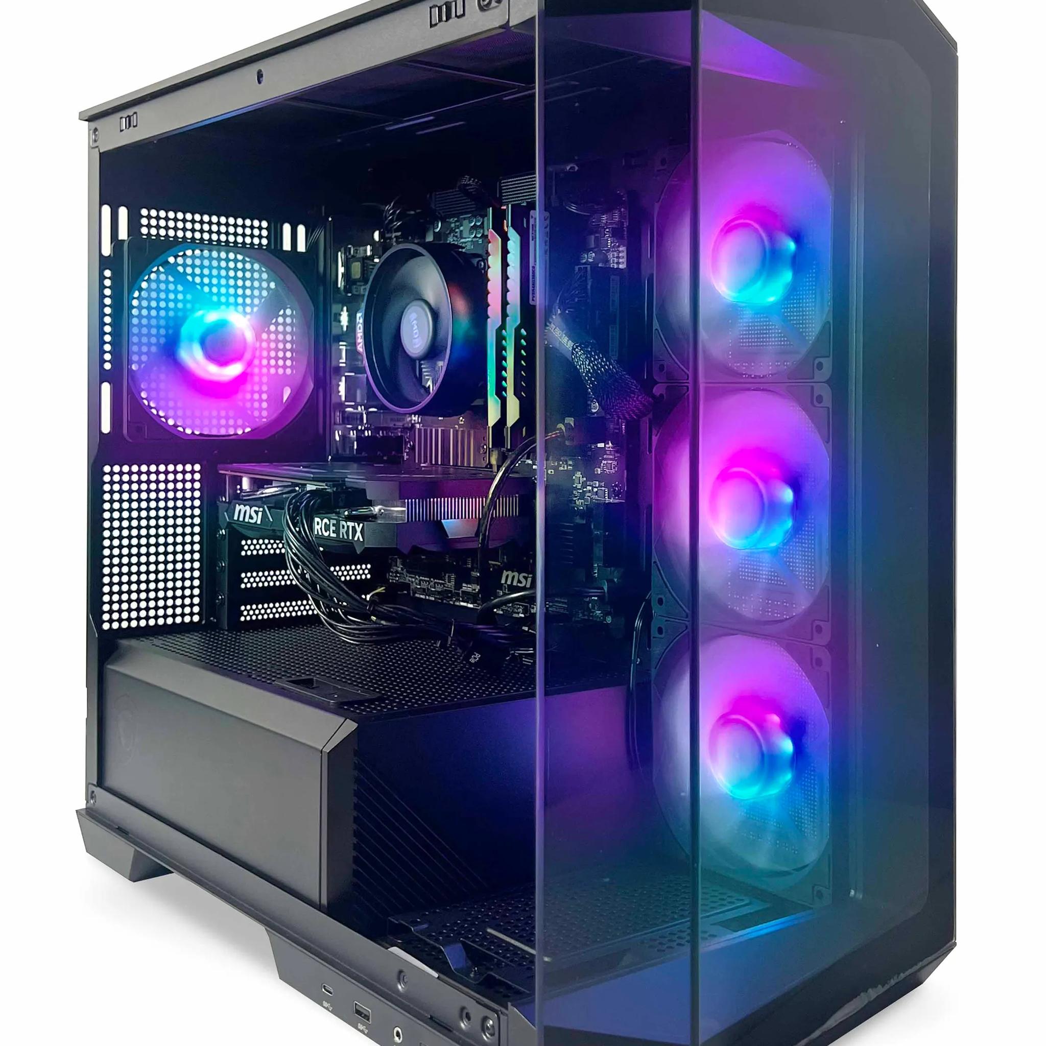 Titan 4060 PC | AMD R5 5600X | RTX 4060 | 1TB SSD | 16GB RAM | Wi-Fi | Bluetooth | Win 11 Home