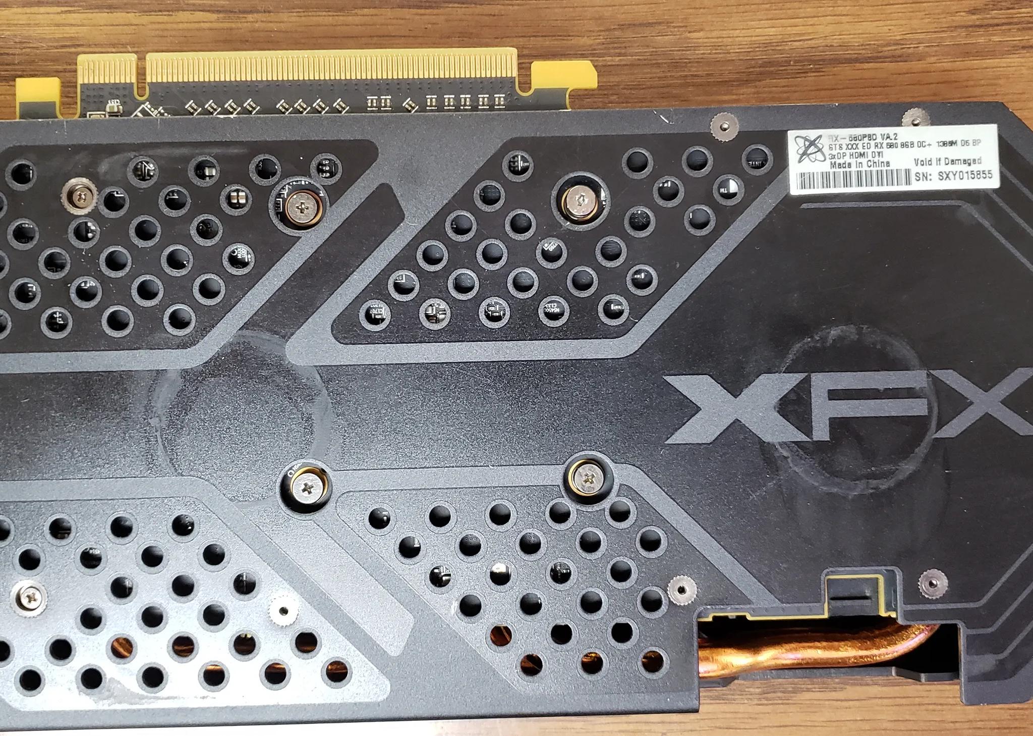 XFX RX 580 Graphics card with 8gb memroy