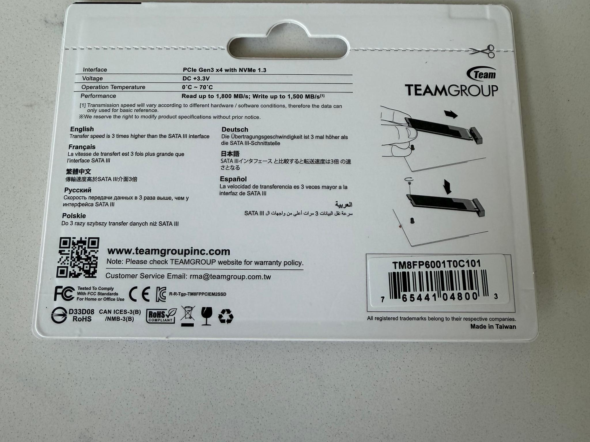 Team Group 1TB NVMe