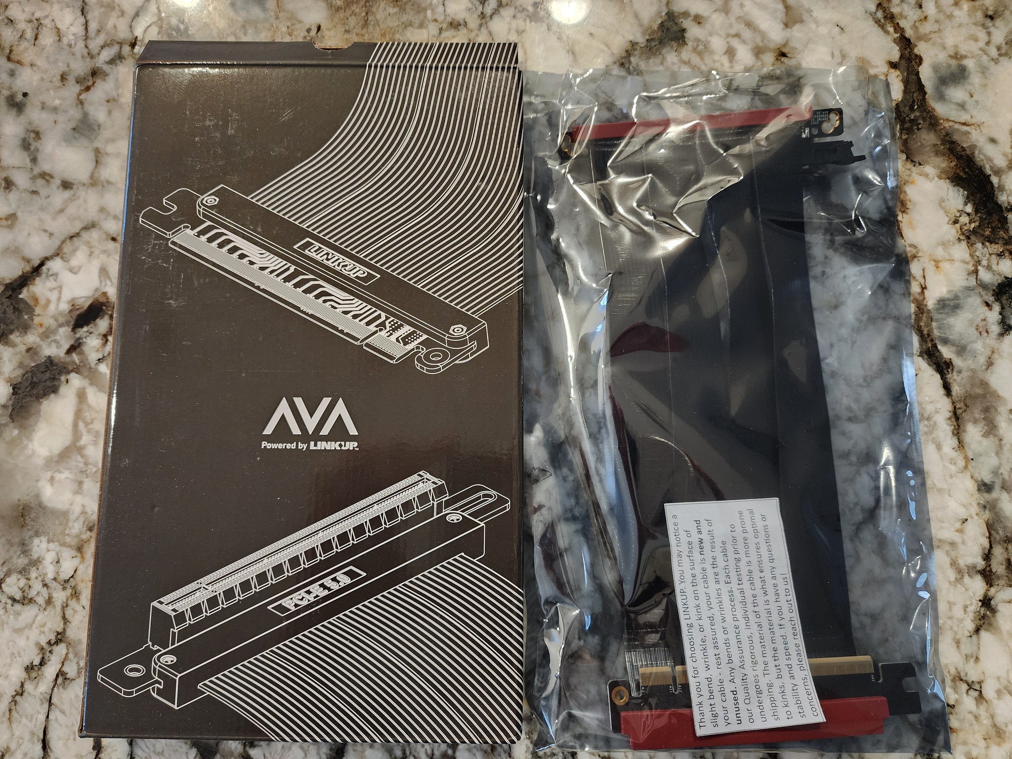 Link Up AVA5 PCI-E 5.0 Riser Cable
