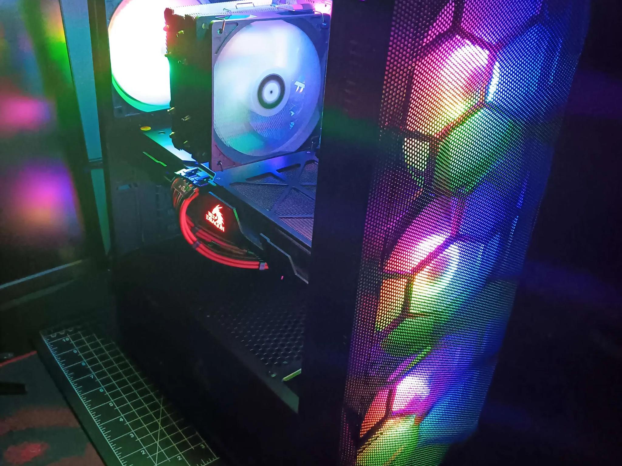 | Black RGB GAMING PC | Ryzen 5 2600x|RedDragon Vega56(UV'd & OC'd)|16gb DDR4 RAM|500g SSD Storage