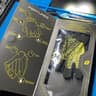 Ironclad Gaming Gloves Half Finger Coverage XL Yellow/Black Multi-Platform
