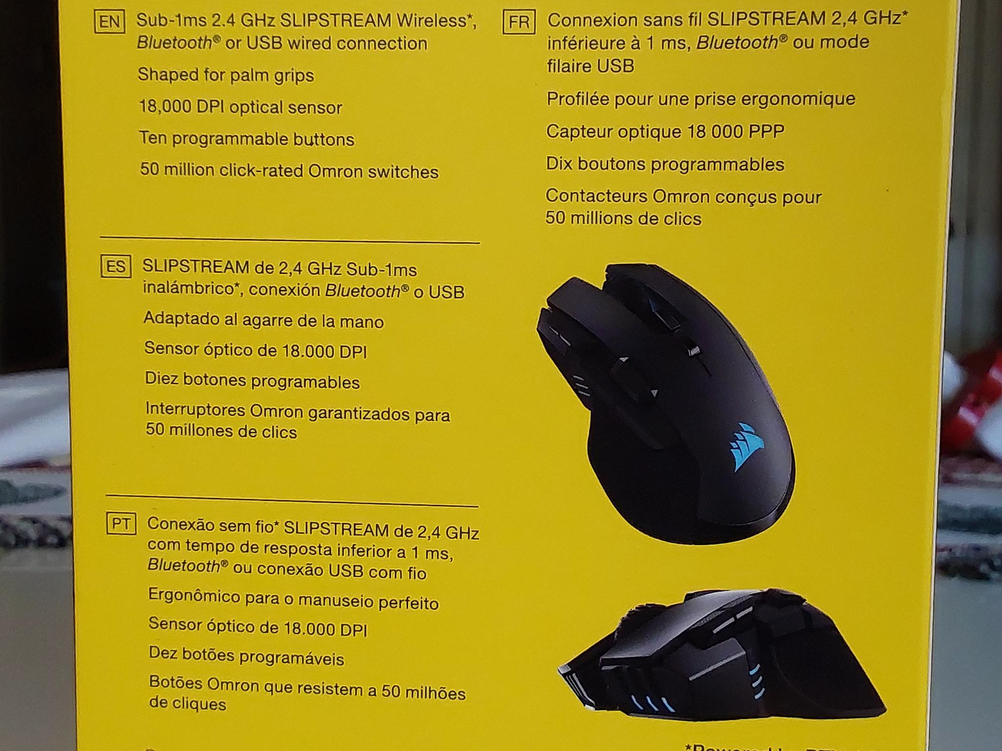 Corsair IRONCLAW Wireless RBG Gaming Mouse (NEW)