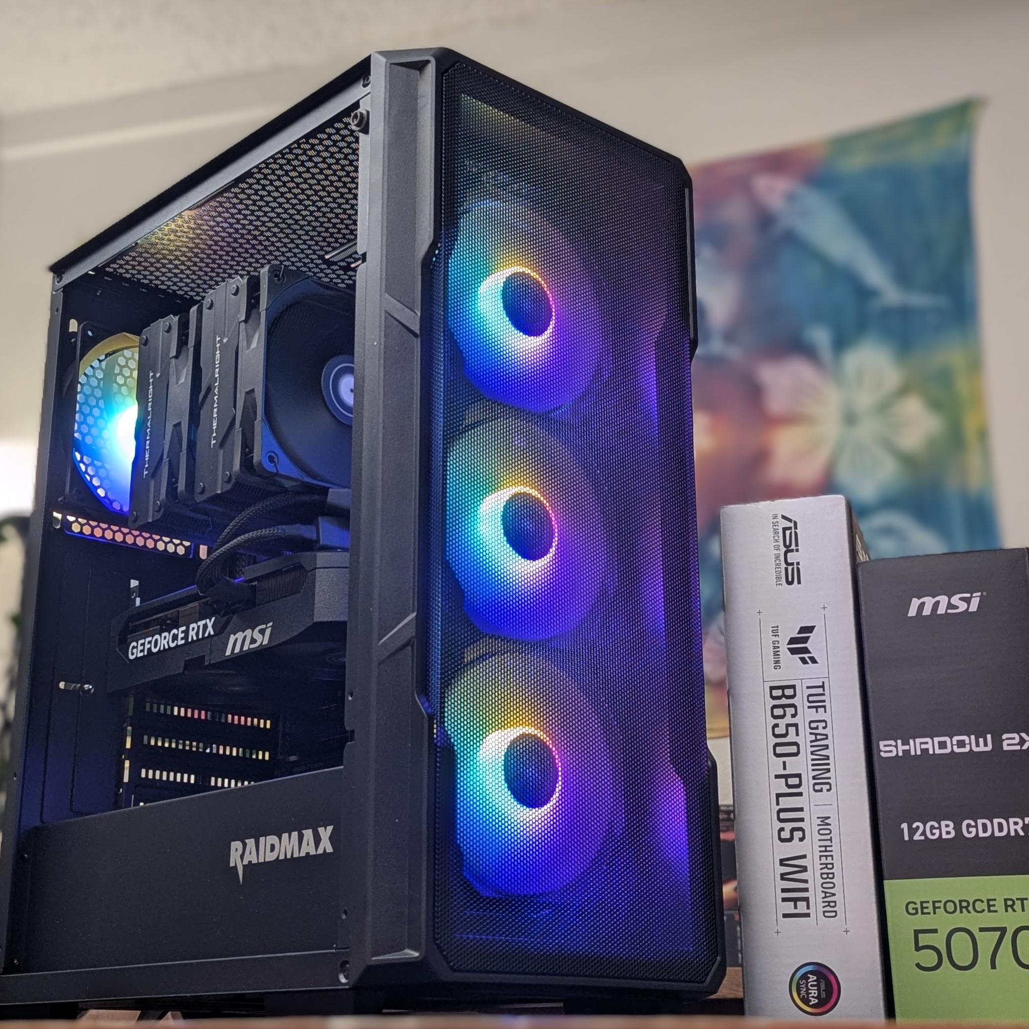 🌀 Neolux – 5070 Ryzen 7 7700 Gaming PC | 64GB DDR5 | WiFi | Windows 11 | 1440p Ultra Rea...