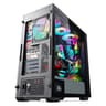 COMBO! SEGOTEP  Gank 360 ATX CASE  | Magnetic Front Panel| FROZEN 360 cooler with 4 HQ ARGB FANS
