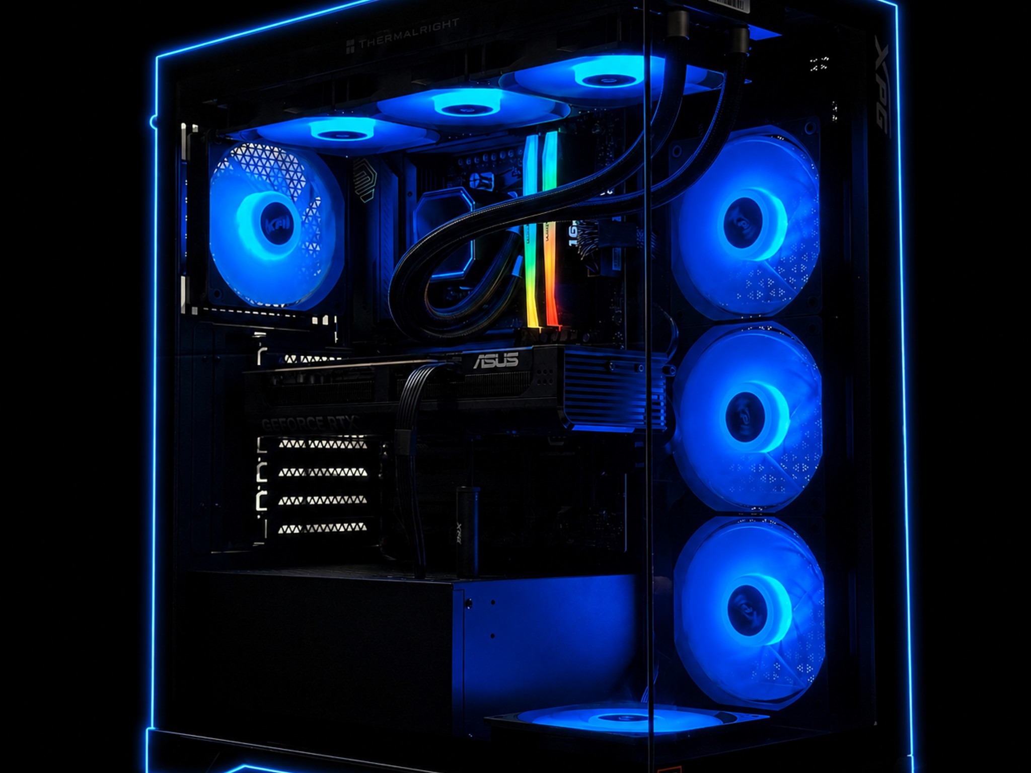 Creator Pc High End System / RTX 5070 Ti / Ryzen 7 9850X3D / 32GB DDR5 / 2TB SSD / Warranty included