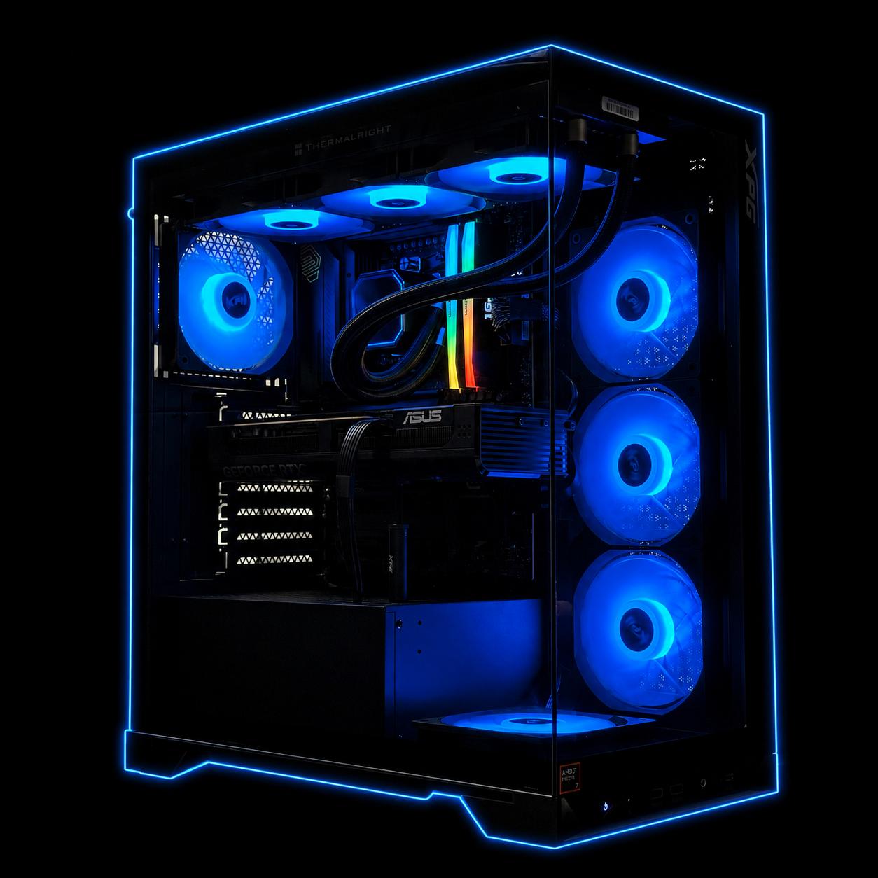 Creator Pc High End System / RTX 5070 Ti / Ryzen 7 9850X3D / 32GB DDR5 / 2TB SSD / Warranty included
