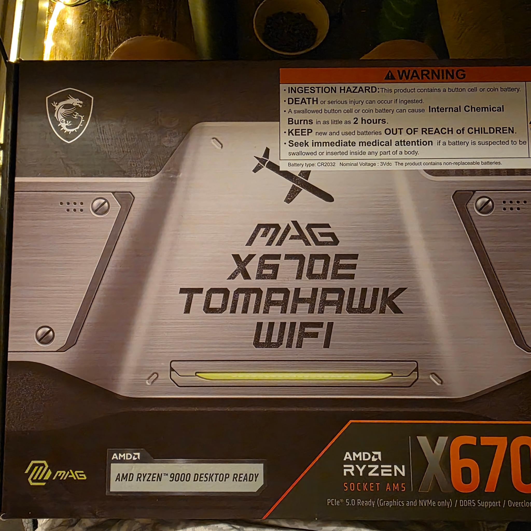 MAG x670e tomahawk wifi