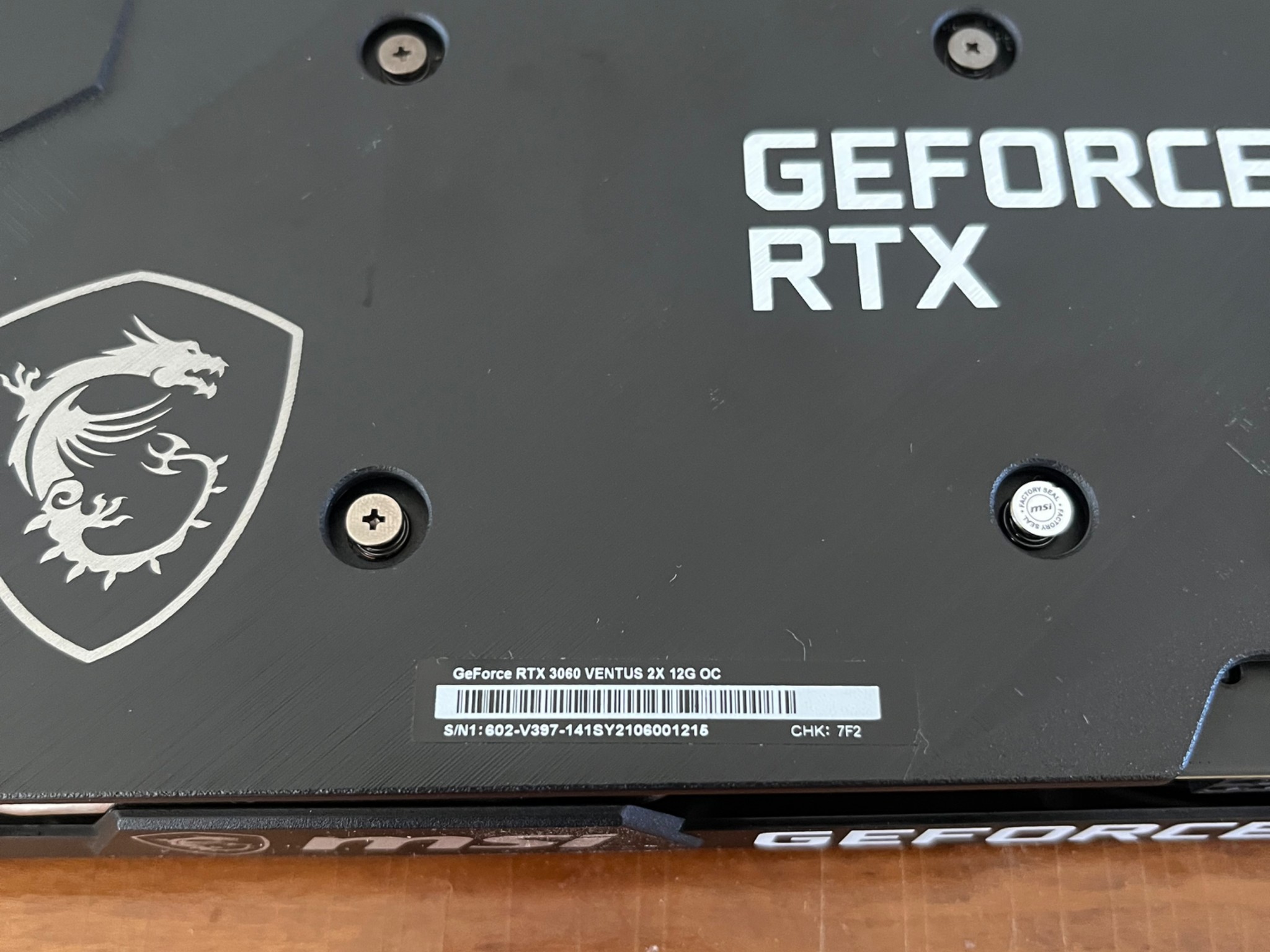 MSI Ventus GeForce RTX 3060 12GB