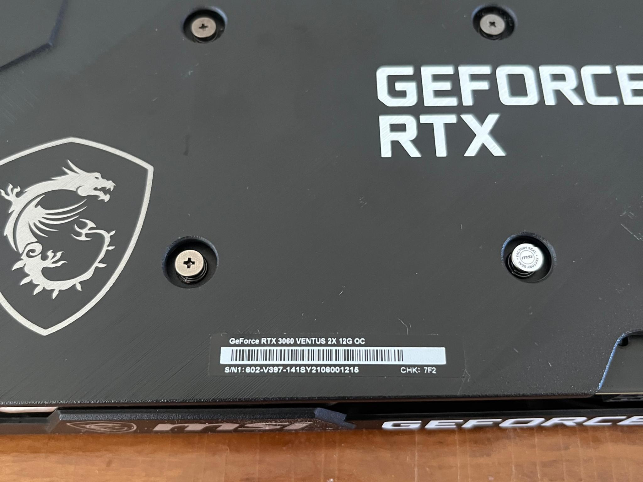 MSI Ventus GeForce RTX 3060 12GB