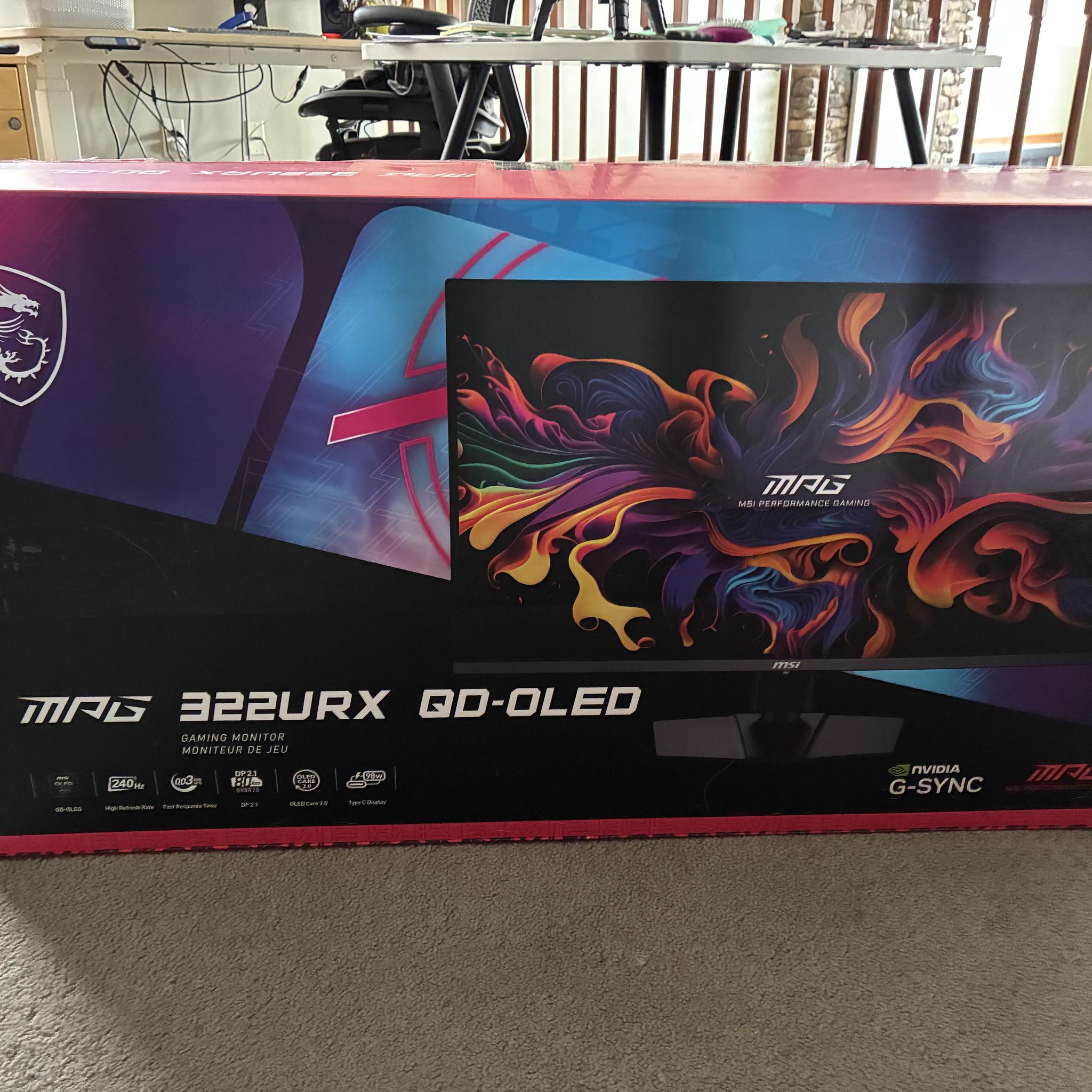 MPG 322URX QD-OLED monitor - 32 Inch, 4K, 240Hz