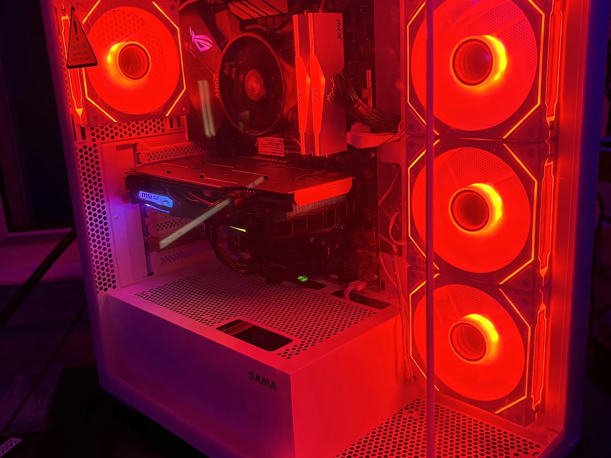 GAMING PC RYZEN 5 16GB NVIDIA GTX 1660 Super RGB Lighting RGB Fans Computer