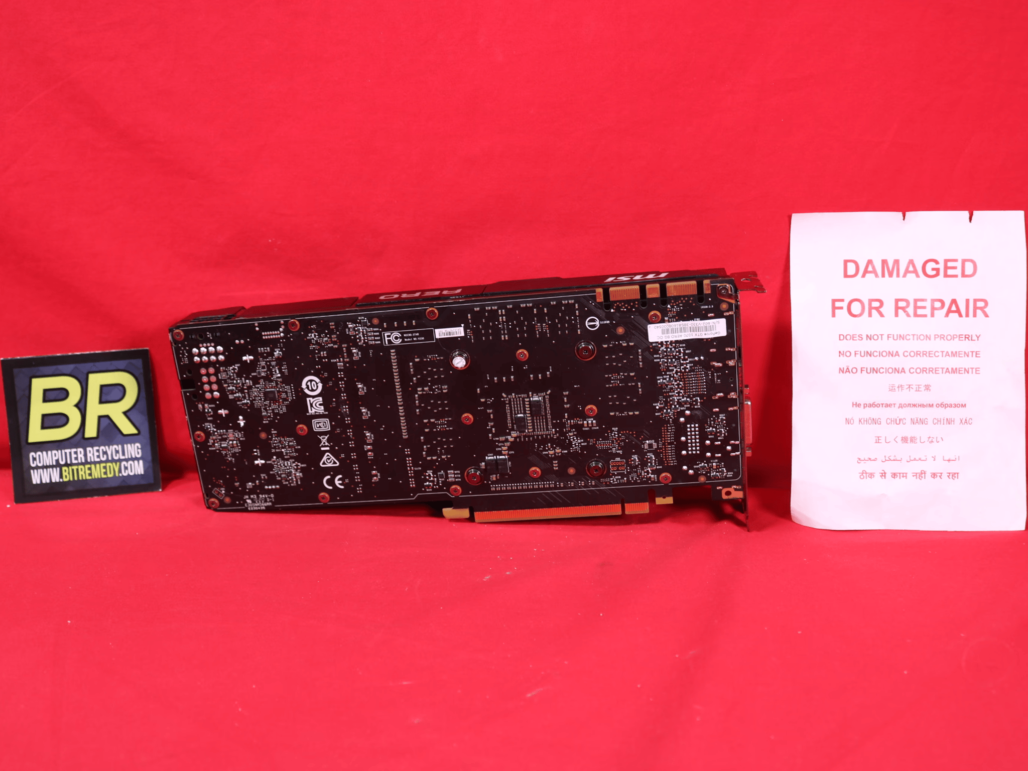 *AS IS/FOR REPAIR* MSI GeForce GTX 1070 AERO 8G OC GDDR5 PCIe 3.0 x16 Desktop GPU