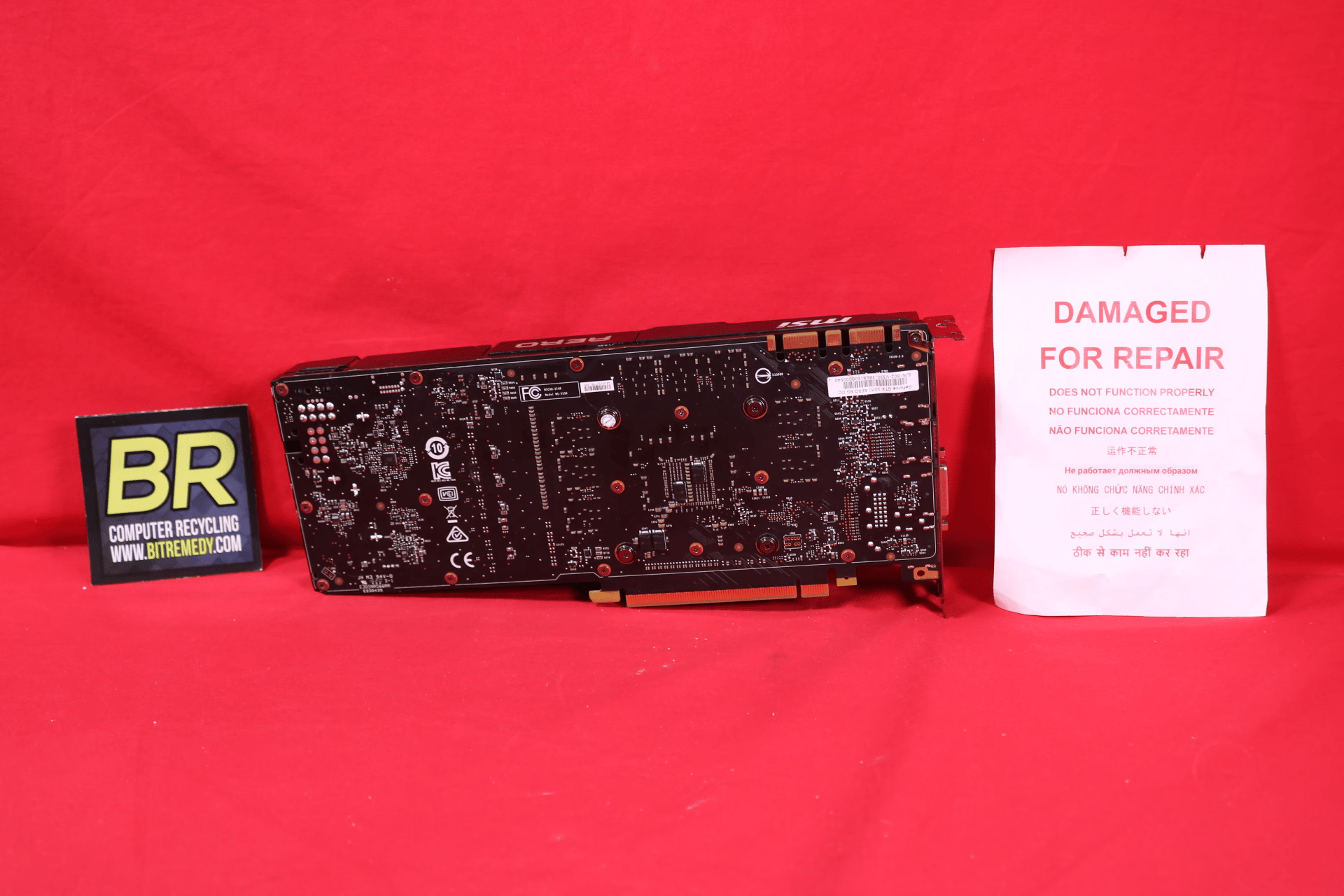 *AS IS/FOR REPAIR* MSI GeForce GTX 1070 AERO 8G OC GDDR5 PCIe 3.0 x16 Desktop GPU