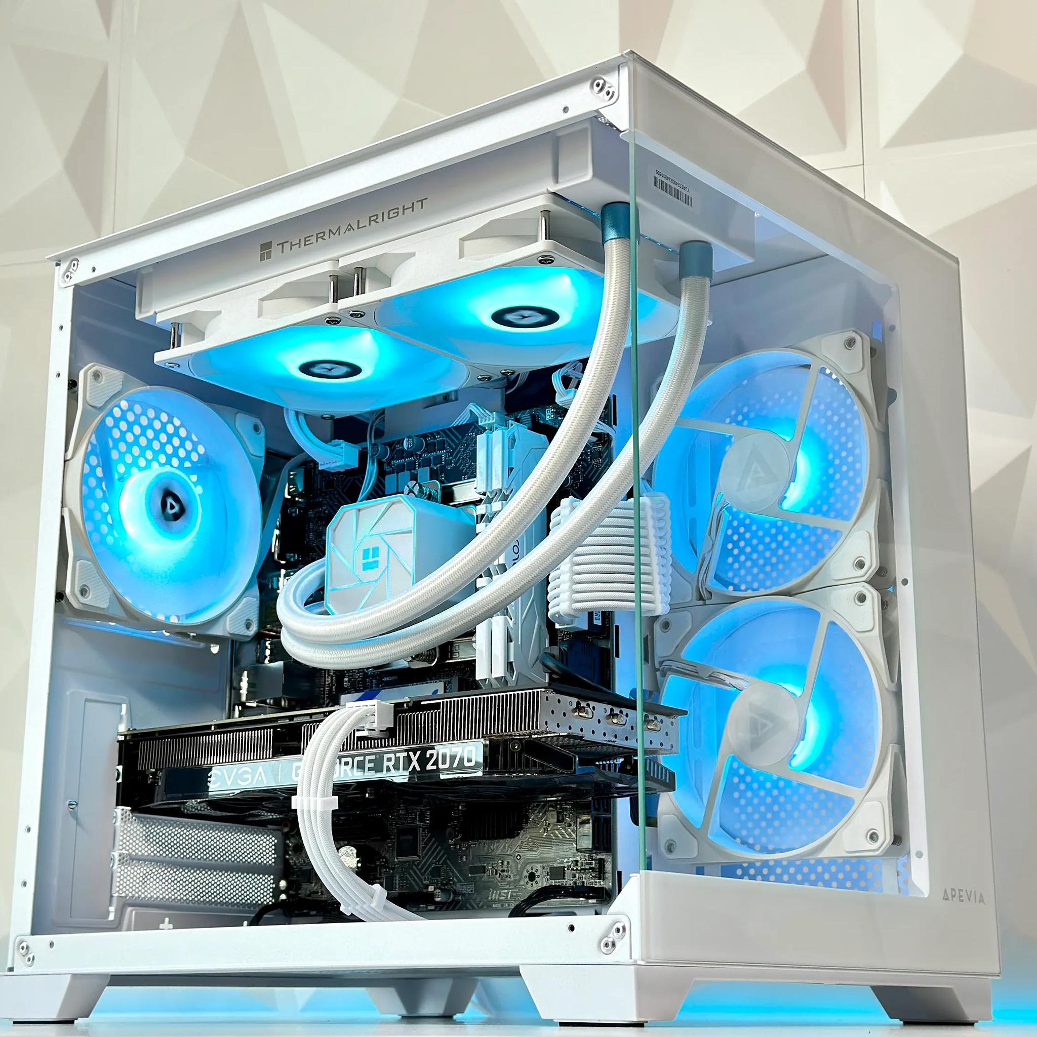 🐻‍❄️⛰️||Liquid Cooled Gaming PC❄️Nvidia RTX 2070 8GB❄️AMD Ryzen 5 3500X❄️16GB DDR4❄️512GB NVME