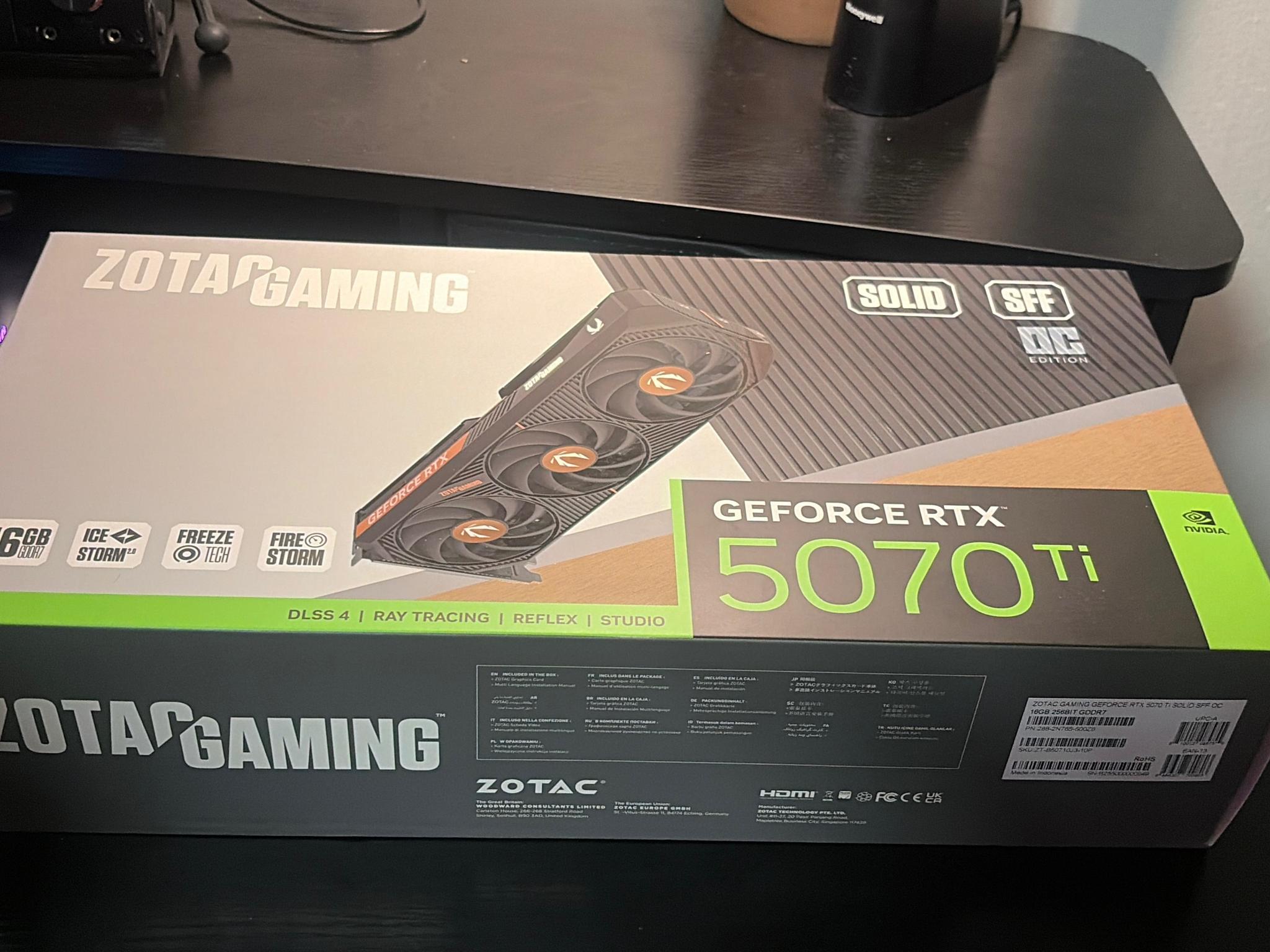 ZOTAC GAMING GeForce RTX 5070 Ti SOLID CORE