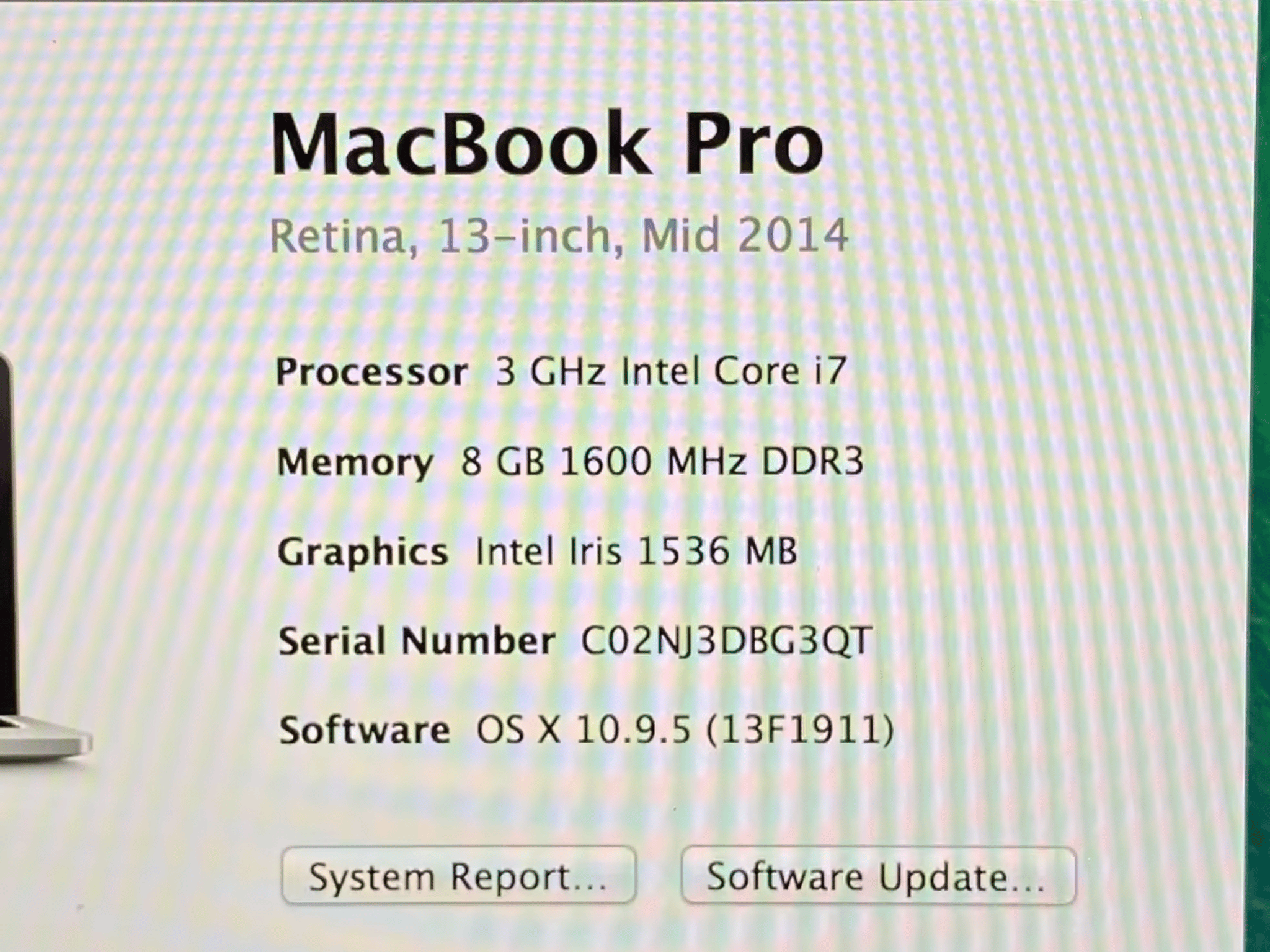 Apple MacBook Pro 13 - Retina, Mid-2014 Core i7 - 8GB RAM