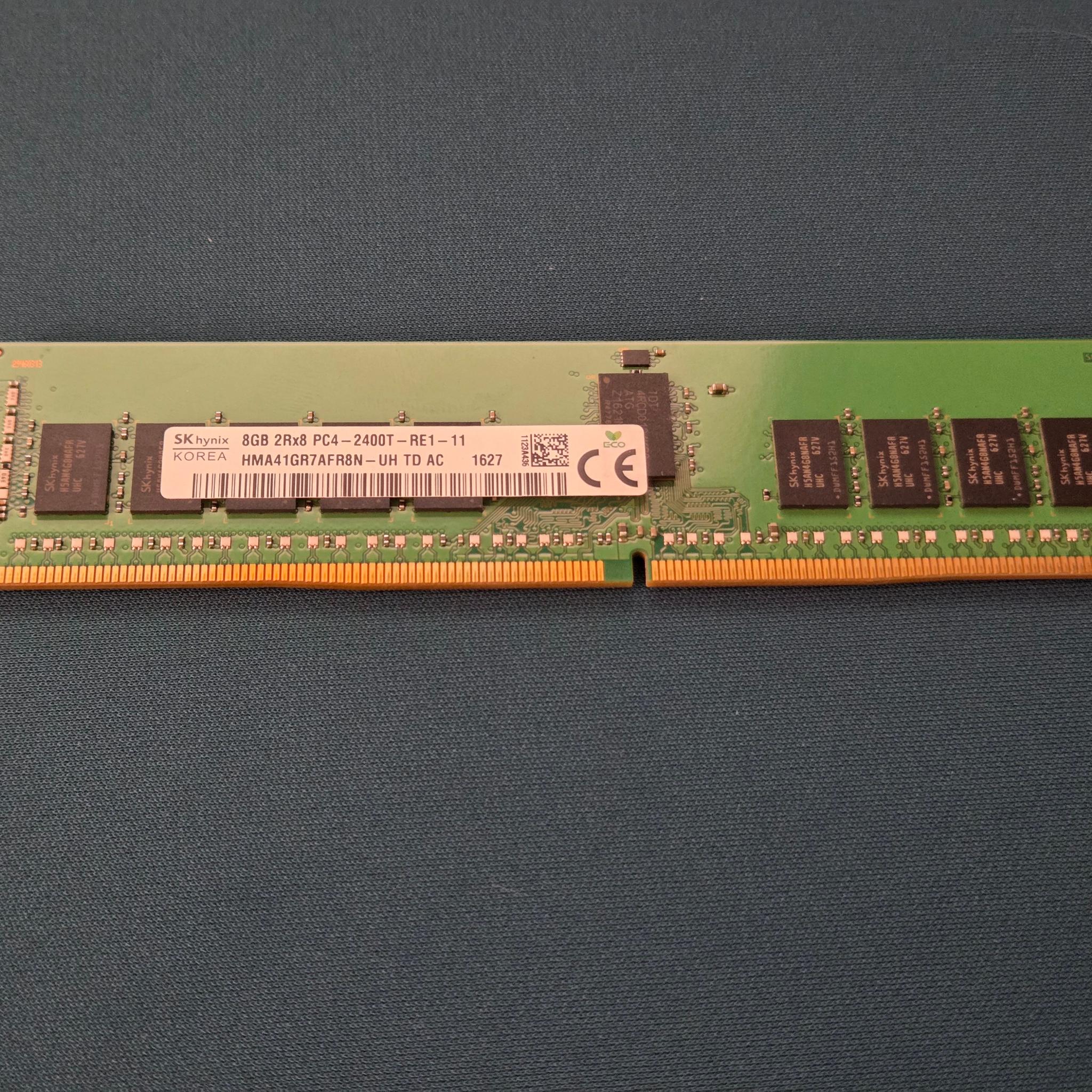 8GB DDR4 ECC Registered Server RAM — SK Hynix 2Rx8 PC4-2400T