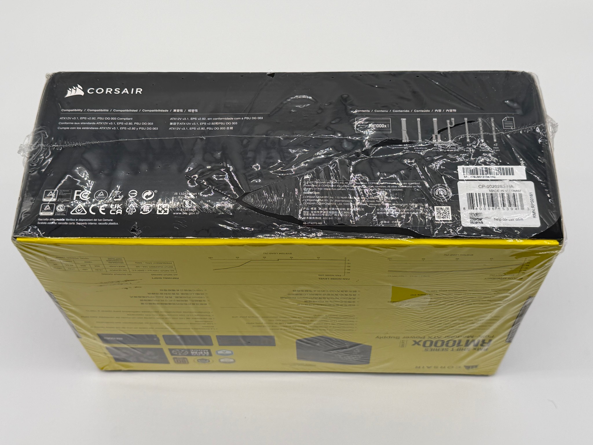 Corsair RMx Shift 1000W 80+ Gold Fully Modular ATX Power Supply – Sealed Retail Box