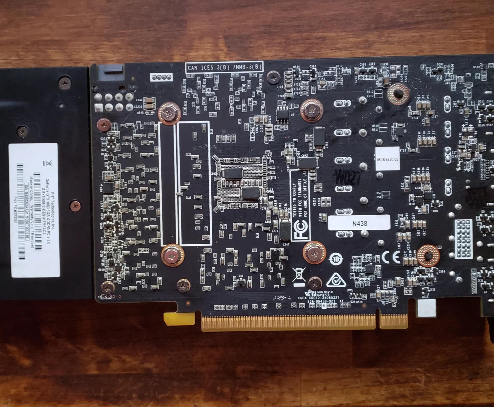 PNY GTX 1060 6gb