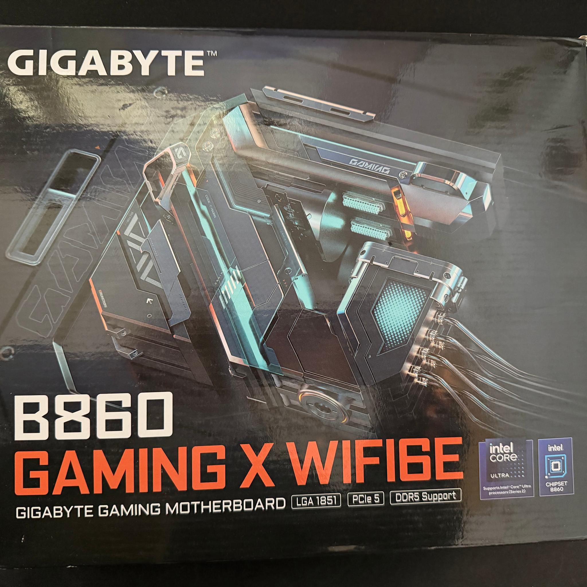 GIGABYTE B860 GAMING X WIFI6E Intel Core Ultra (Series 2) LGA 1851 Motherboard,