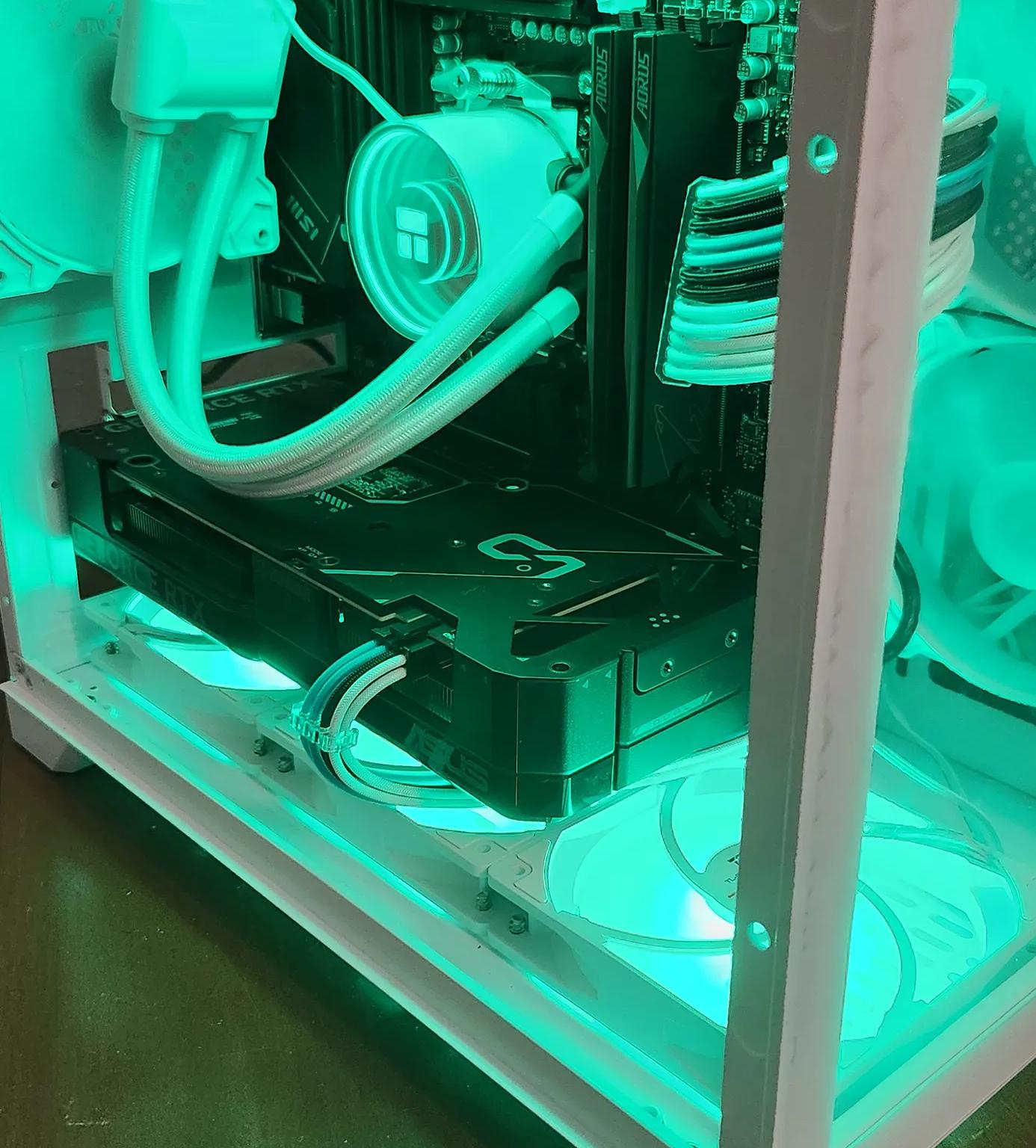"Frostbyte" Gaming pc 🧊 Ryzen 5 7600x 🧊 rtx 4070 🧊 32gb ddr5 🧊
