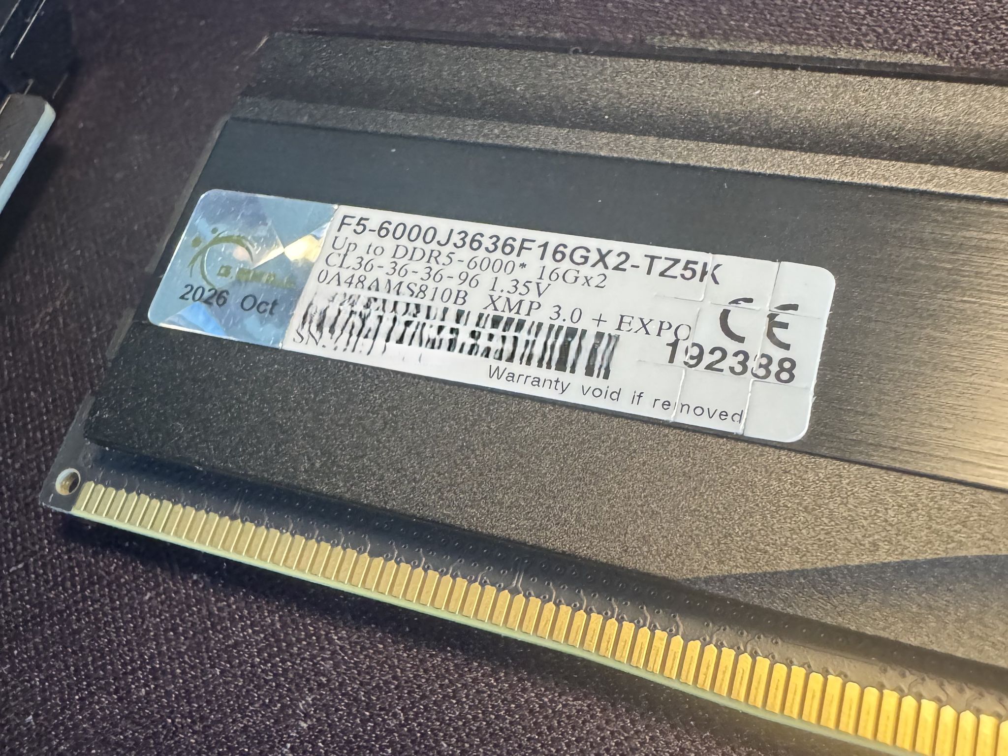 G.Skill Trident Z5 32GB DDR5-6000 (2x16GB)