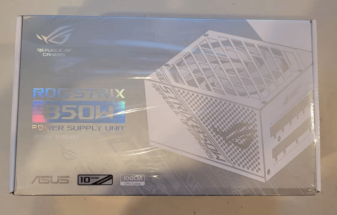 New Sealed ASUS ROG Strix 850W White Edition PSU 80 Plus Gold Fully Modular Braided Cables