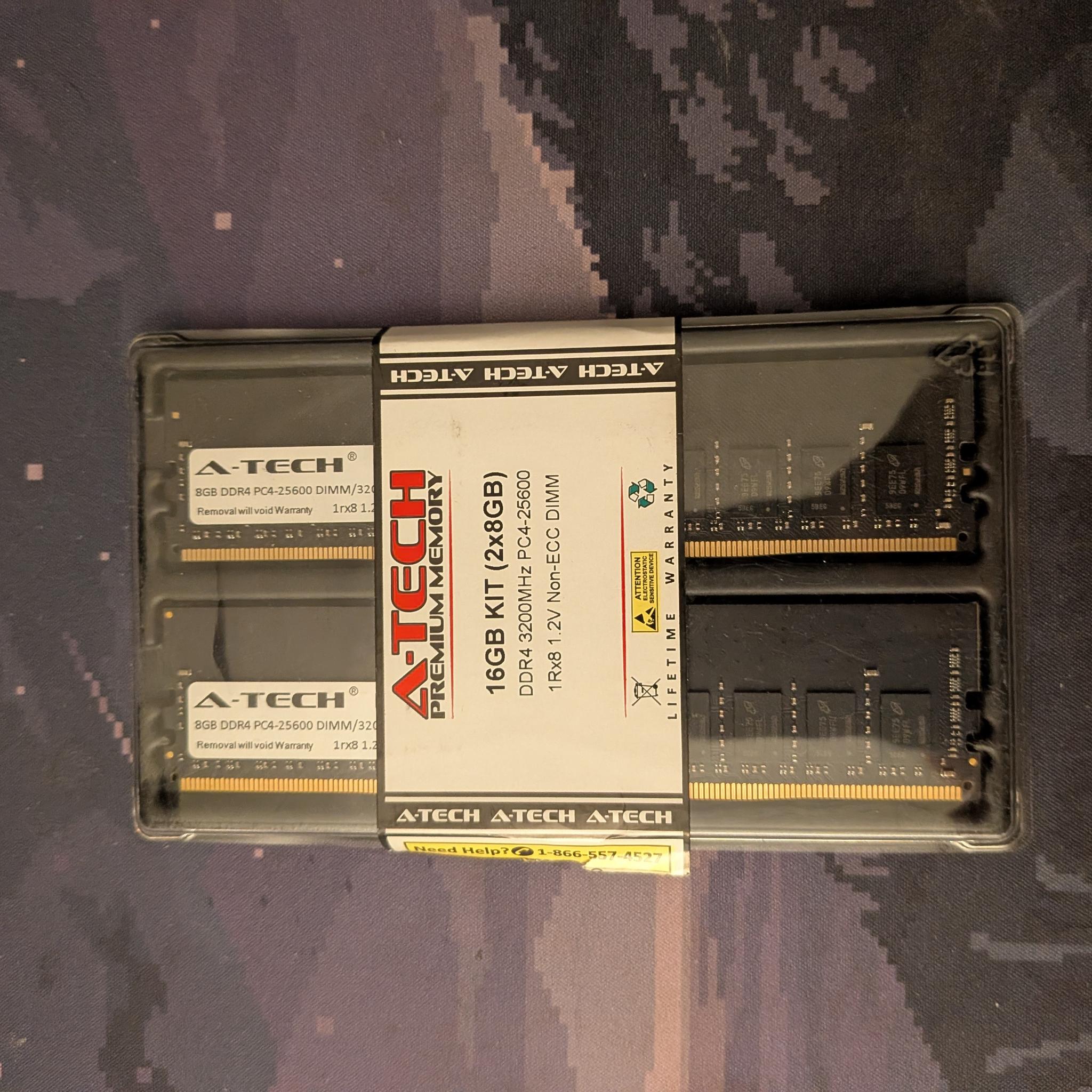 16GB DDR4 A-TECH 3200MHz (BNIB)