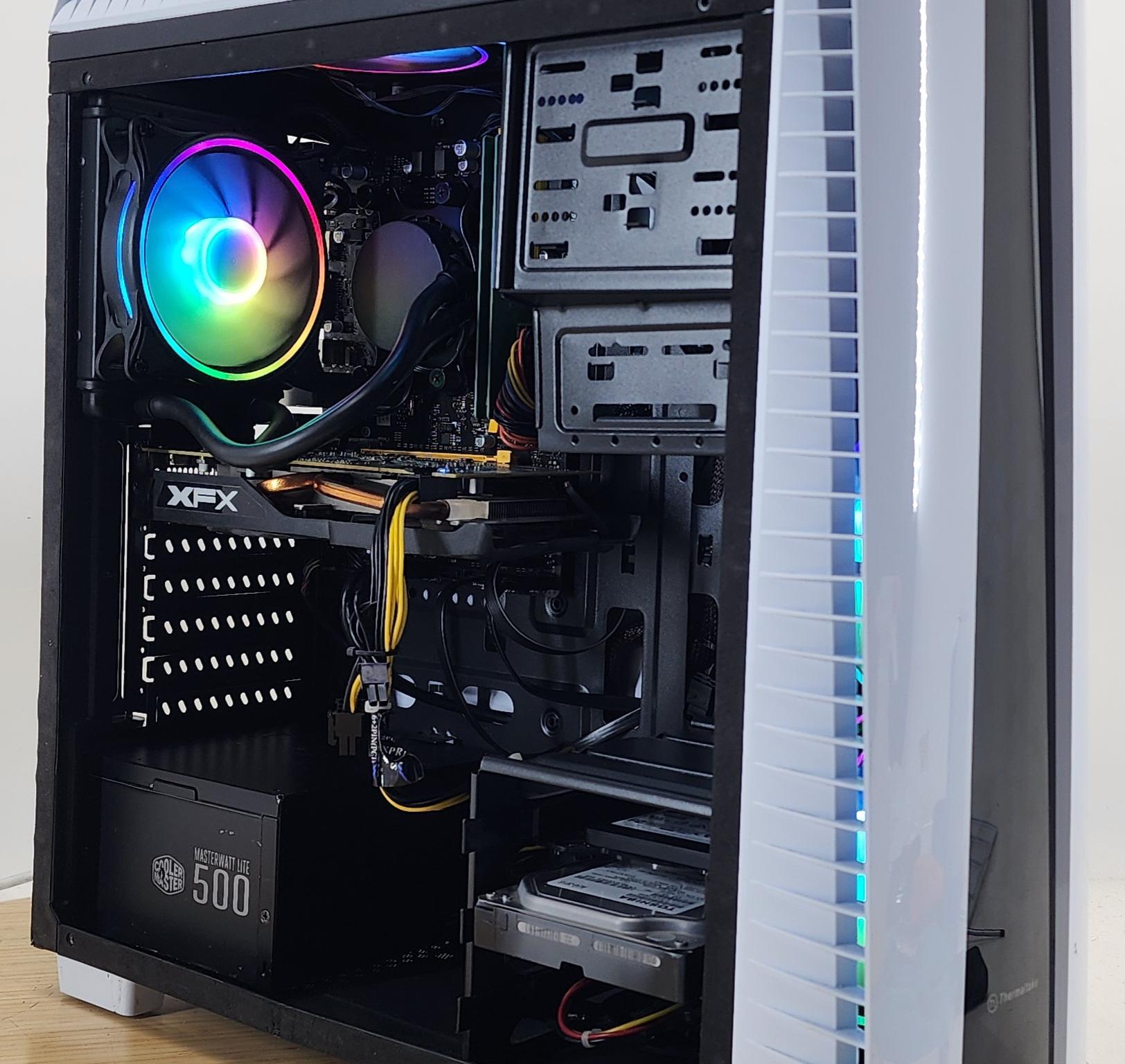 Gaming PC A10-8770 8GB RAM 128GB SSD + 500GB HDD RX 470 8GB Windows 11 Computer