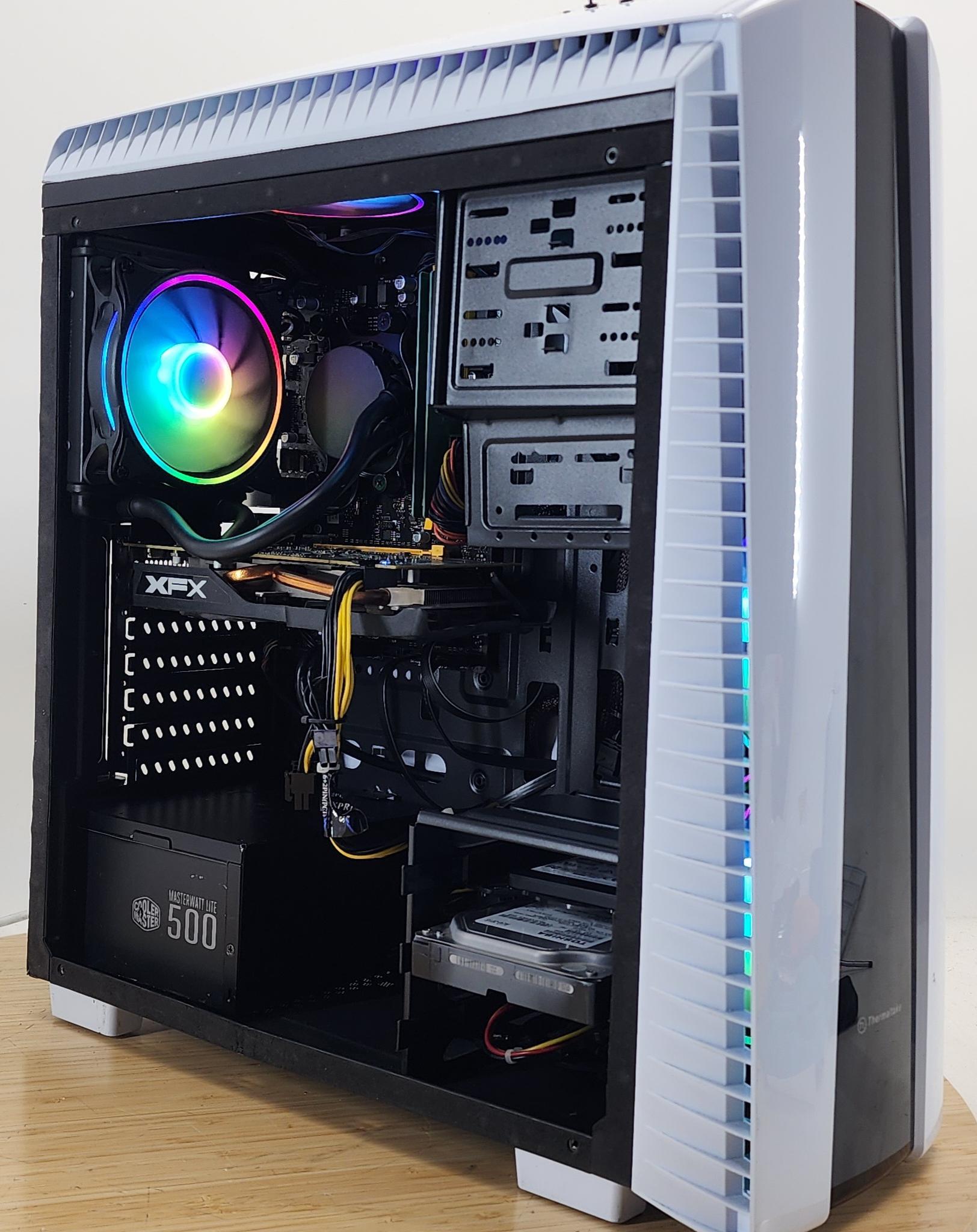 Gaming PC A10-8770 8GB RAM 128GB SSD + 500GB HDD RX 470 8GB Windows 11 Computer